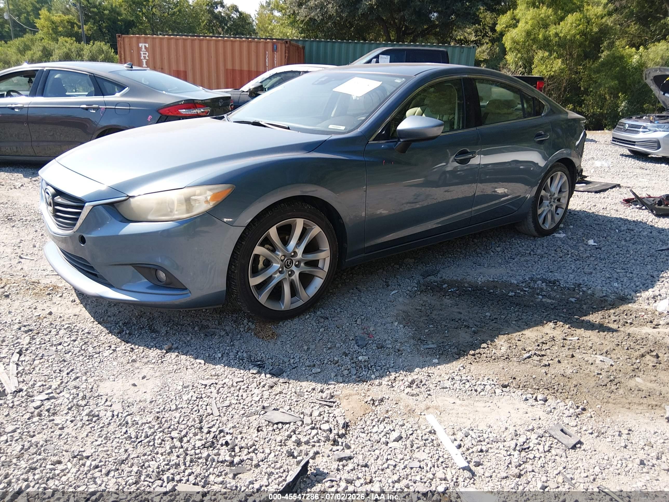 2015 Mazda Mazda6 I Touring Blue vin: JM1GJ1T51F1222994