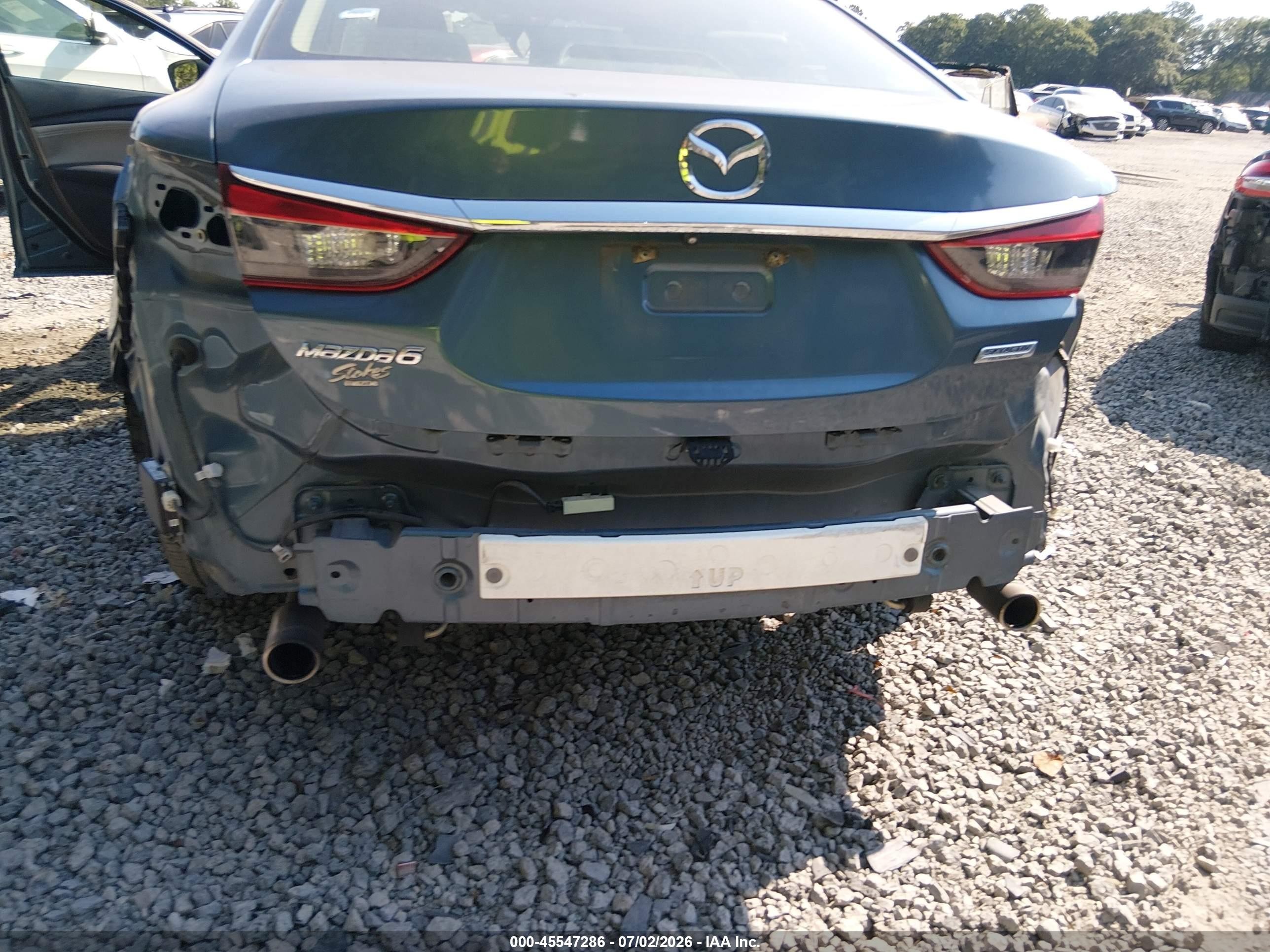 2015 Mazda Mazda6 I Touring Blue vin: JM1GJ1T51F1222994