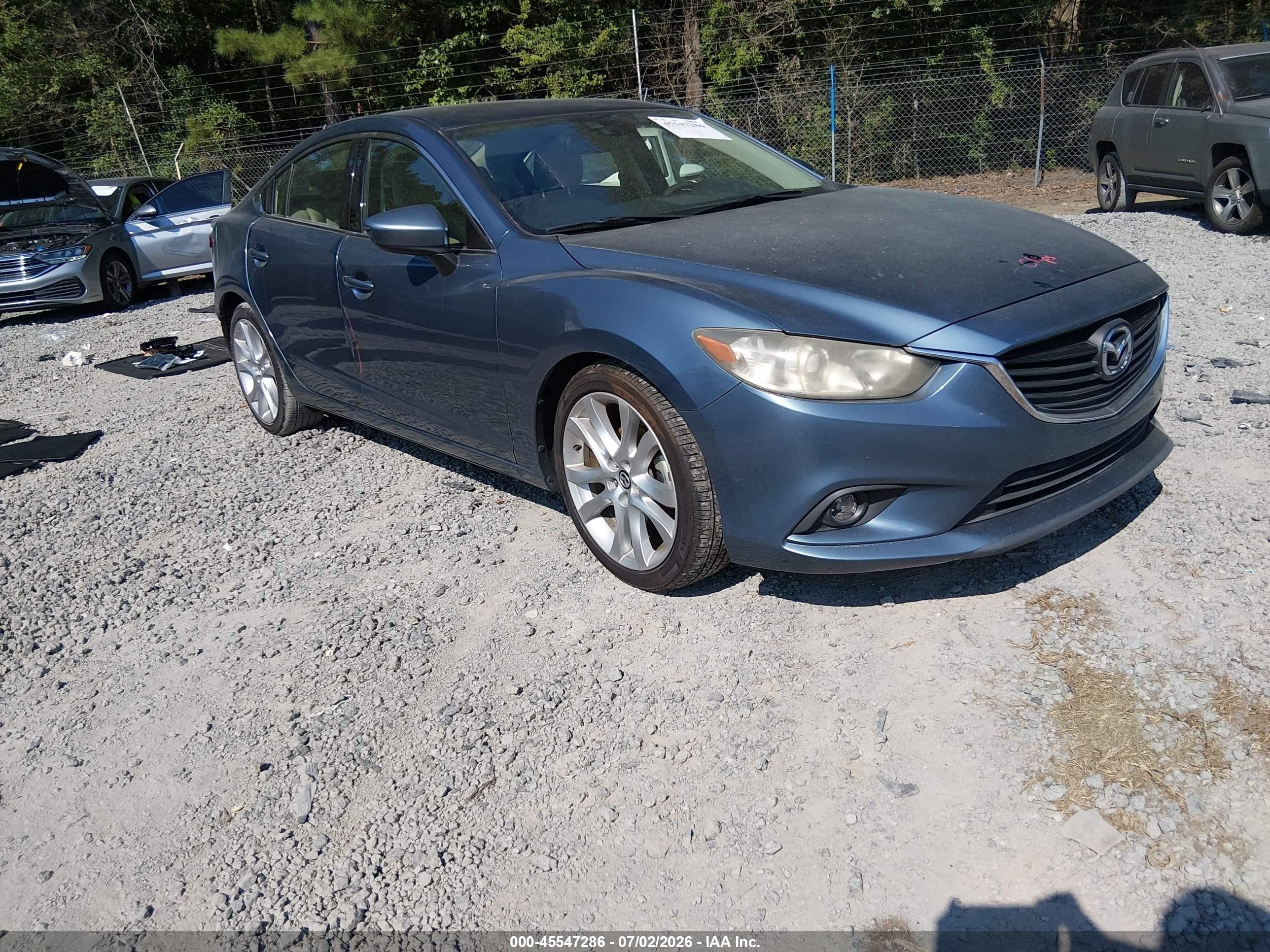 2015 Mazda Mazda6 I Touring Blue vin: JM1GJ1T51F1222994