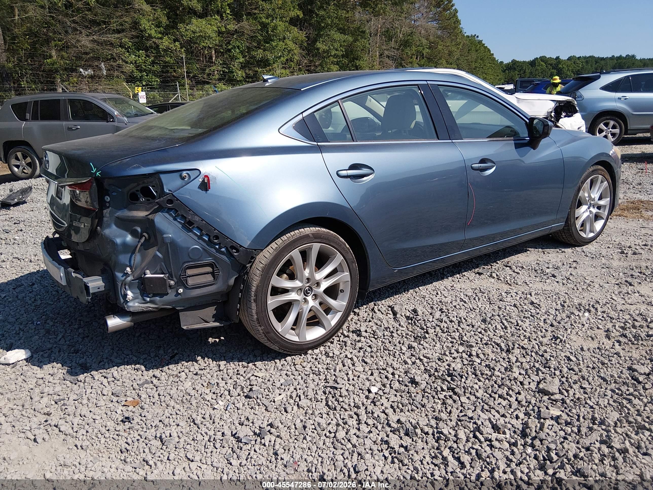 2015 Mazda Mazda6 I Touring Blue vin: JM1GJ1T51F1222994