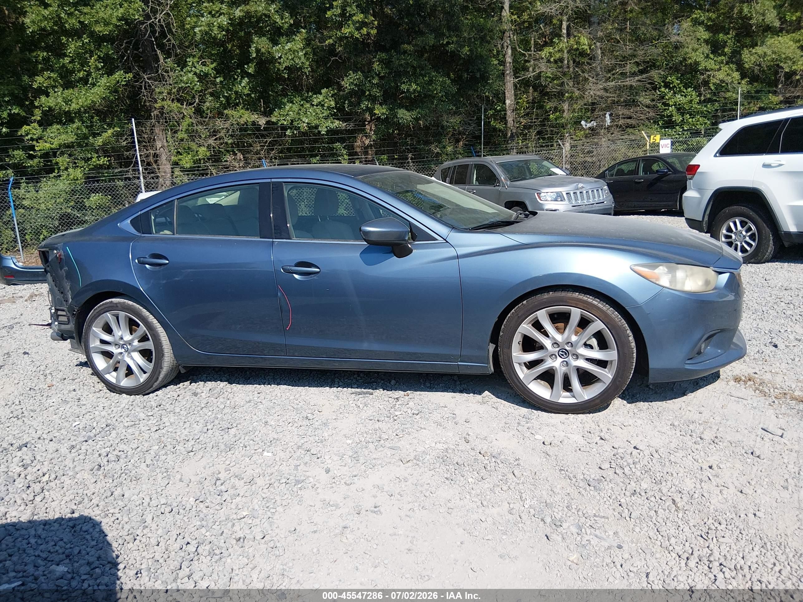 2015 Mazda Mazda6 I Touring Blue vin: JM1GJ1T51F1222994