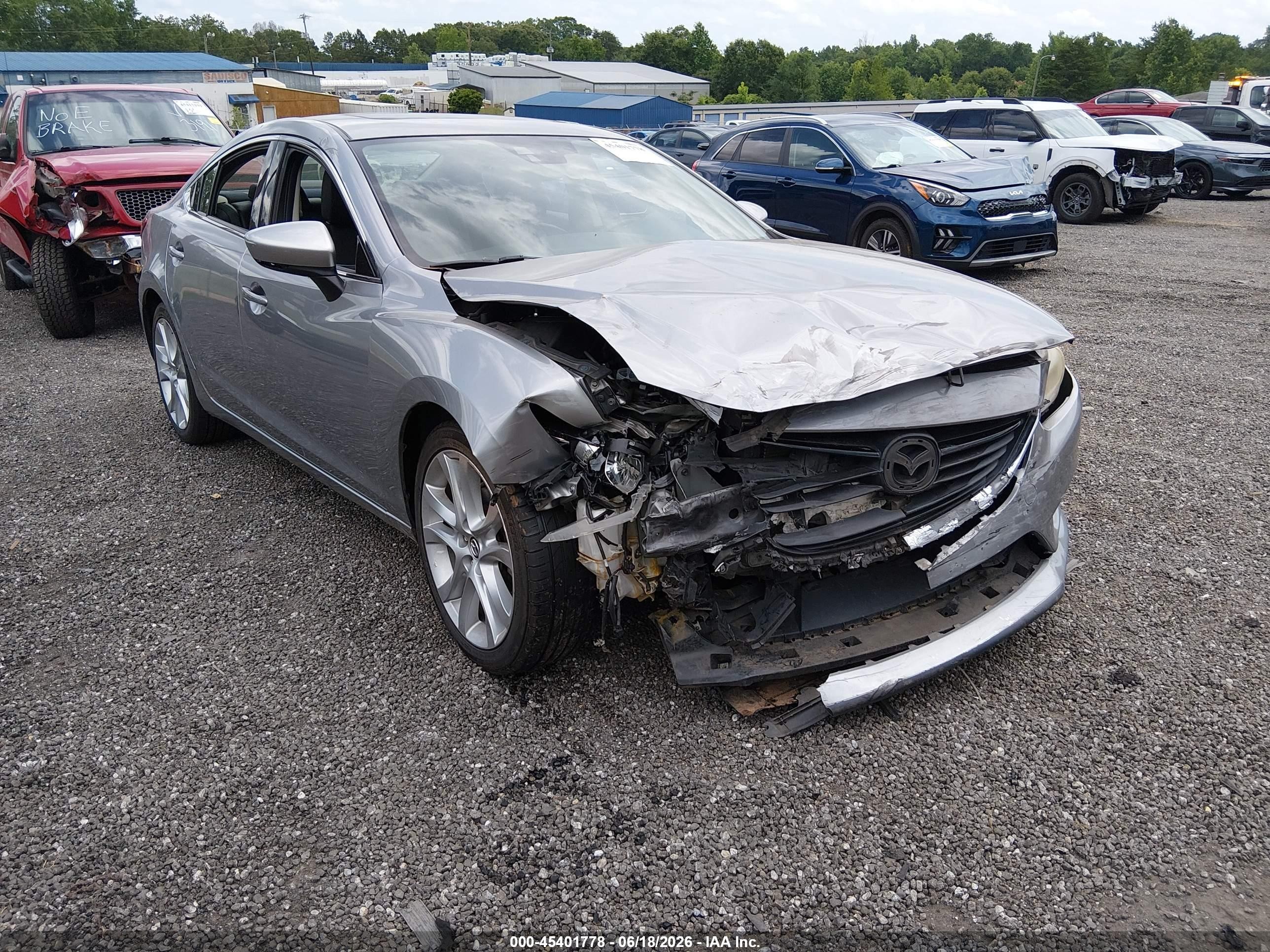 2015 Mazda Mazda6 I Touring Silver vin: JM1GJ1T53F1208370