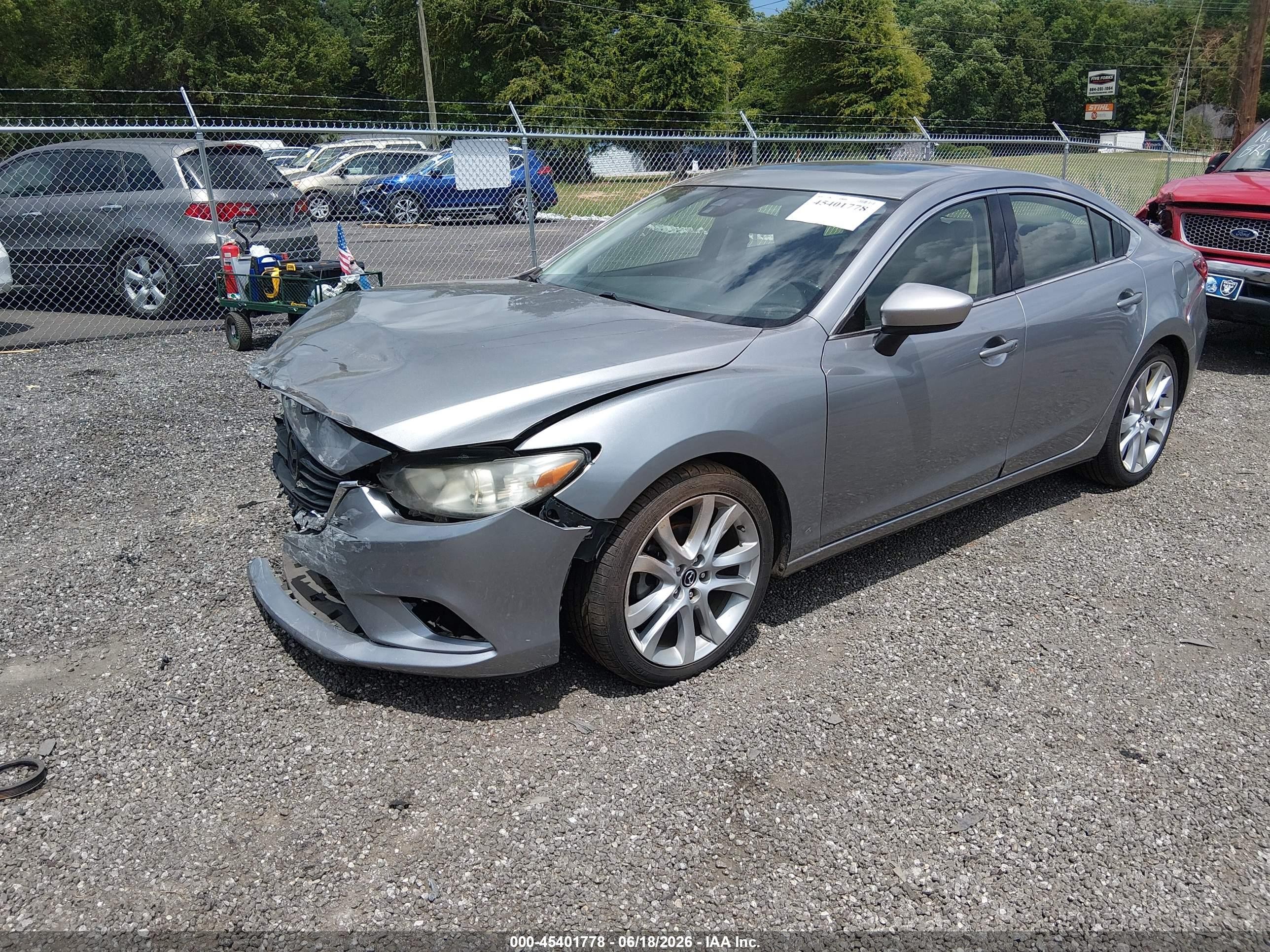 2015 Mazda Mazda6 I Touring Silver vin: JM1GJ1T53F1208370