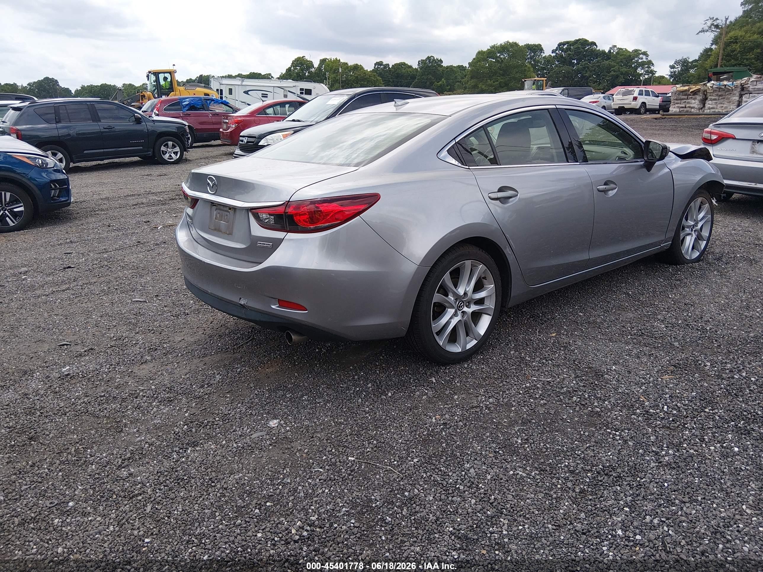 2015 Mazda Mazda6 I Touring Silver vin: JM1GJ1T53F1208370