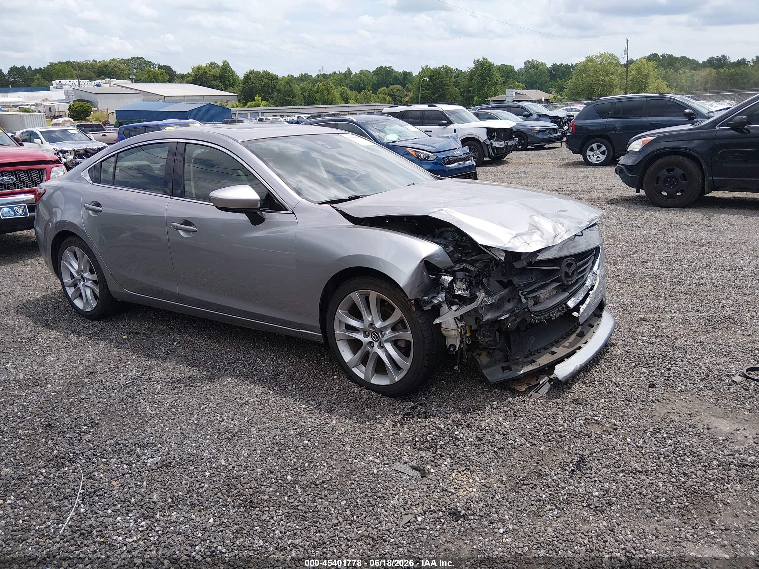 2015 Mazda Mazda6 I Touring Silver vin: JM1GJ1T53F1208370