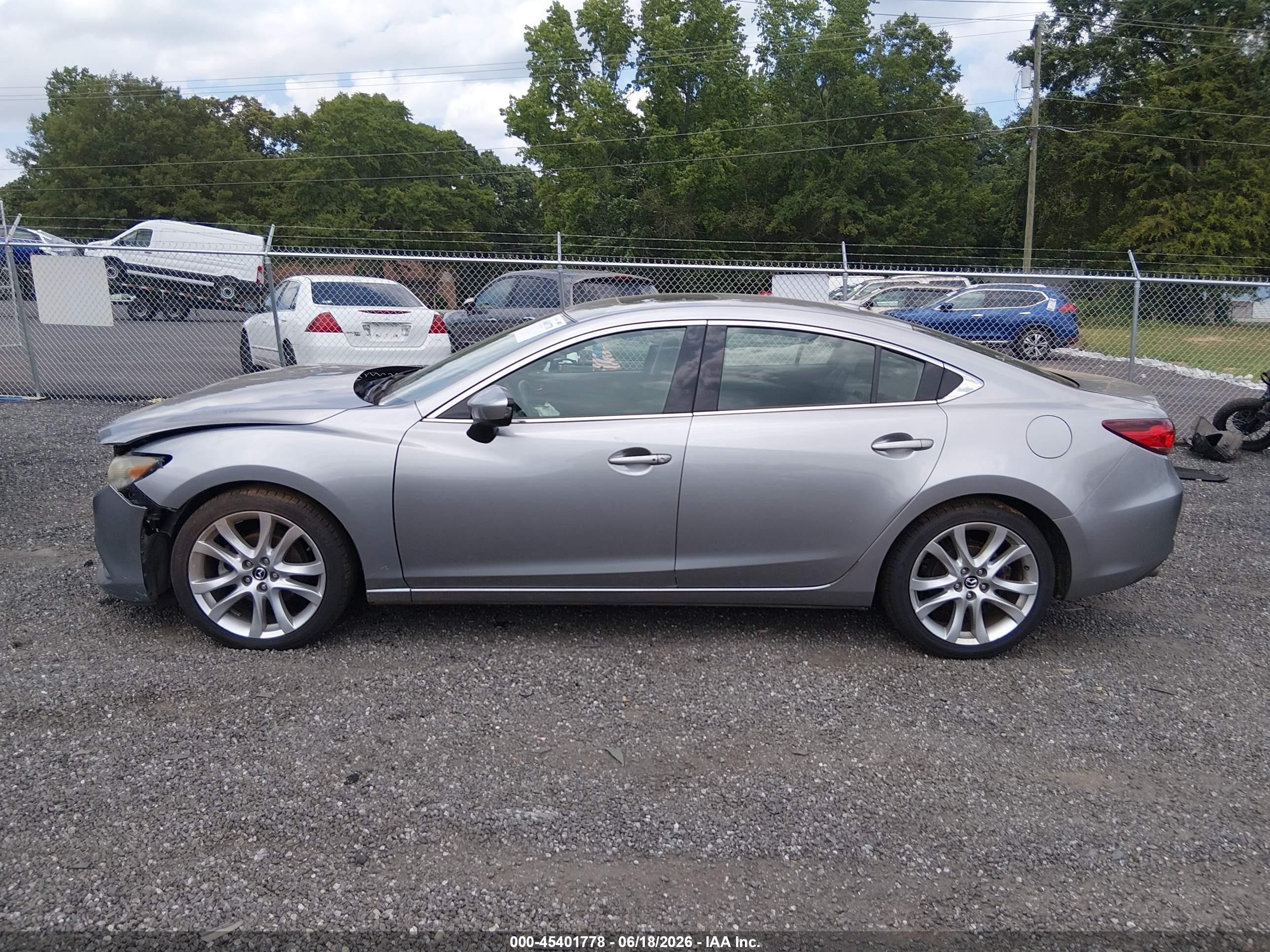 2015 Mazda Mazda6 I Touring Silver vin: JM1GJ1T53F1208370
