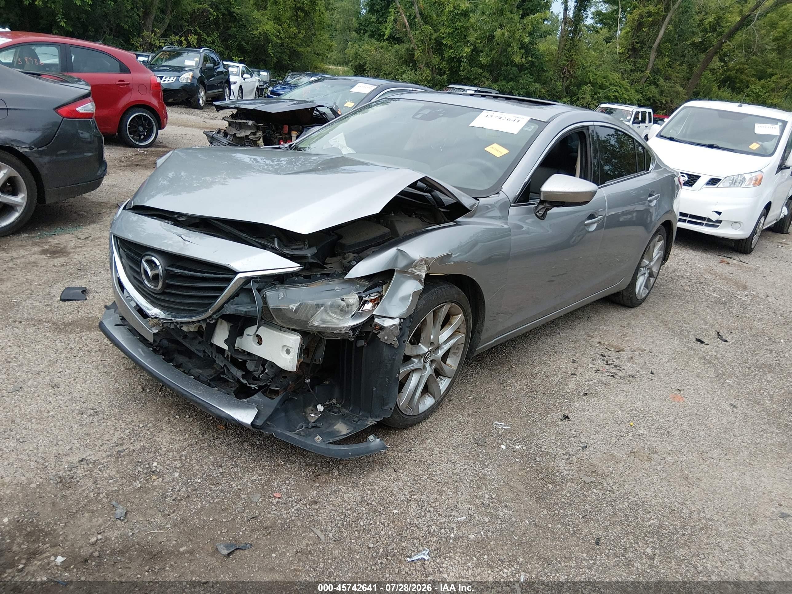 2015 Mazda Mazda6 I Touring Silver vin: JM1GJ1T55F1214543