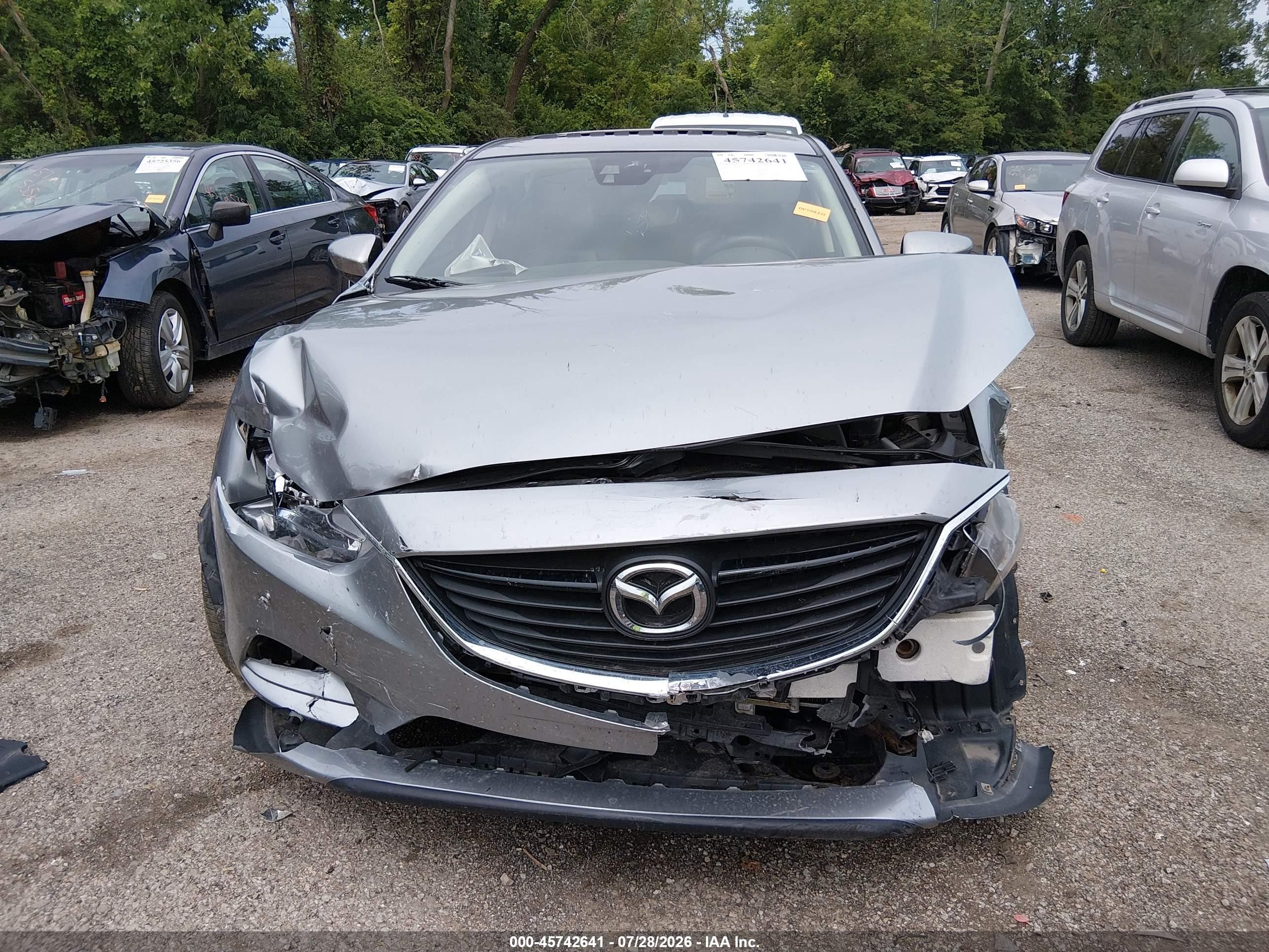 2015 Mazda Mazda6 I Touring Silver vin: JM1GJ1T55F1214543