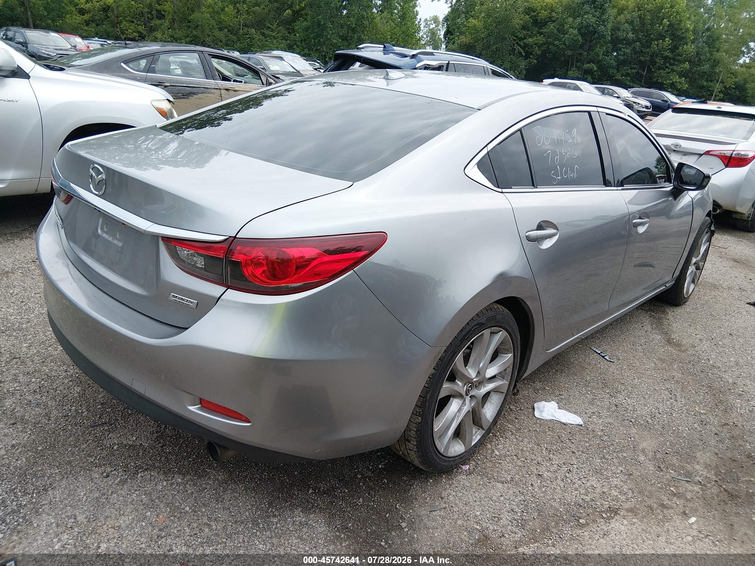 2015 Mazda Mazda6 I Touring Silver vin: JM1GJ1T55F1214543