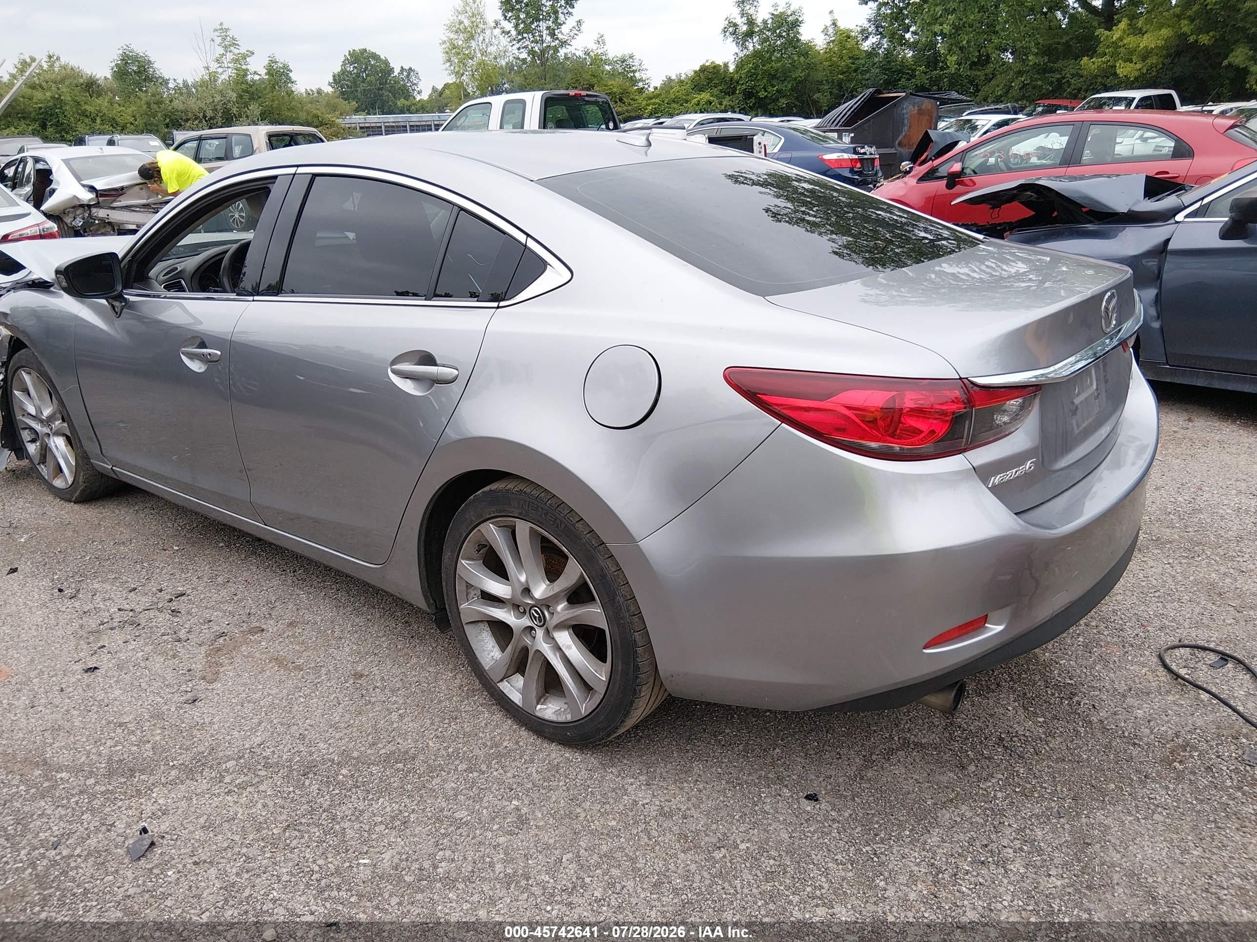 2015 Mazda Mazda6 I Touring Silver vin: JM1GJ1T55F1214543