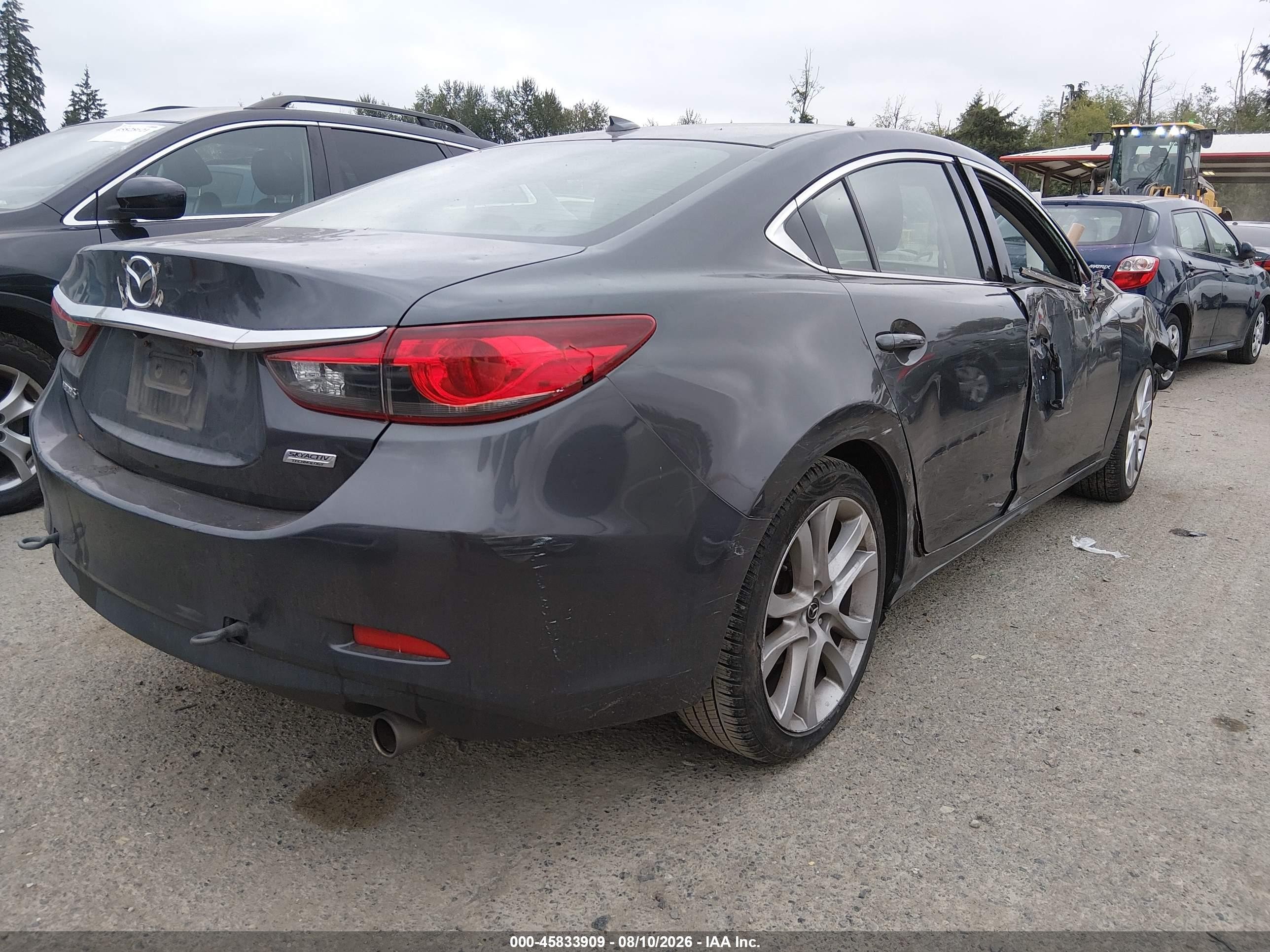 2015 Mazda Mazda6 I Touring Серый vin: JM1GJ1T58F1218361