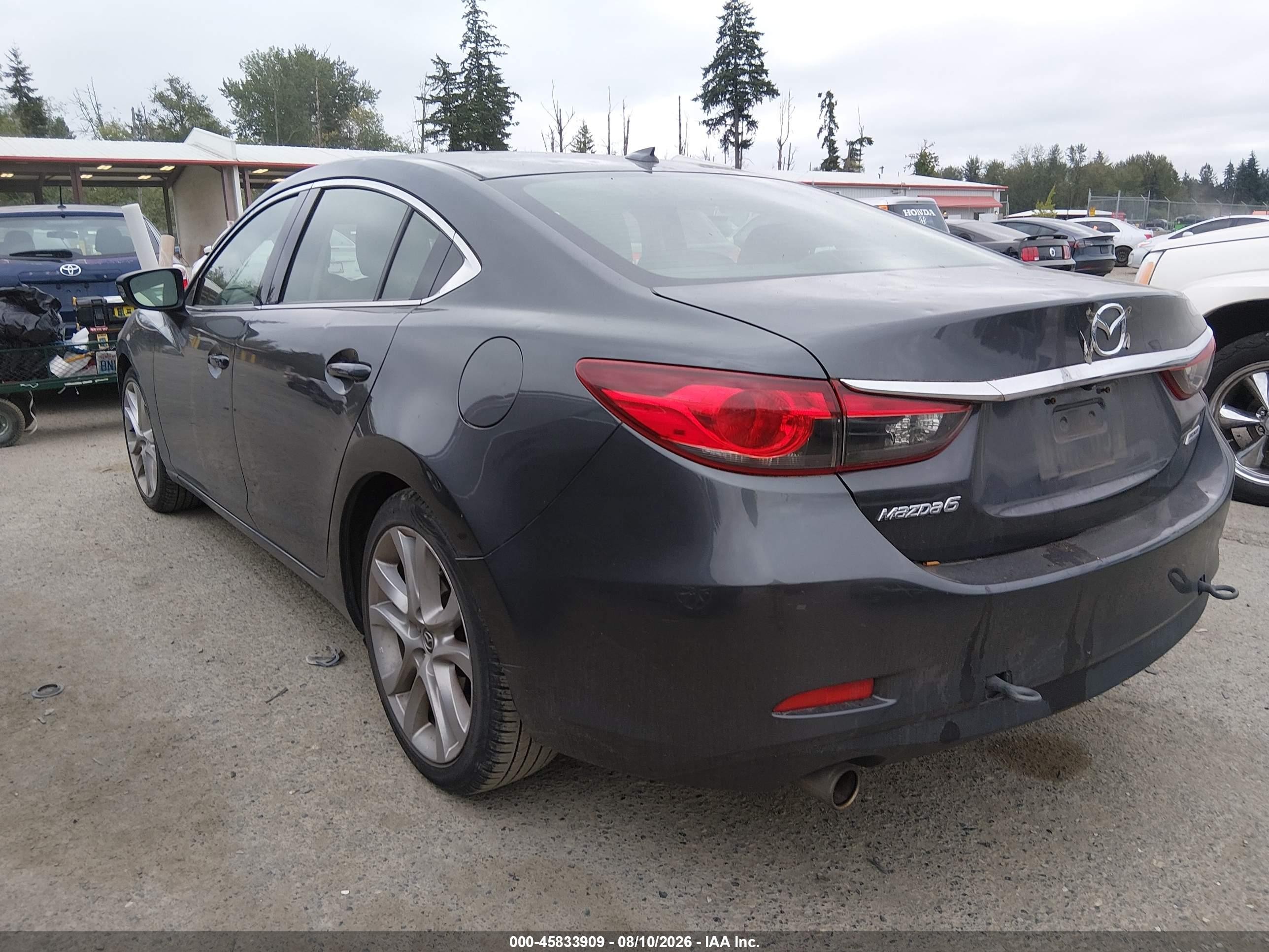 2015 Mazda Mazda6 I Touring Серый vin: JM1GJ1T58F1218361