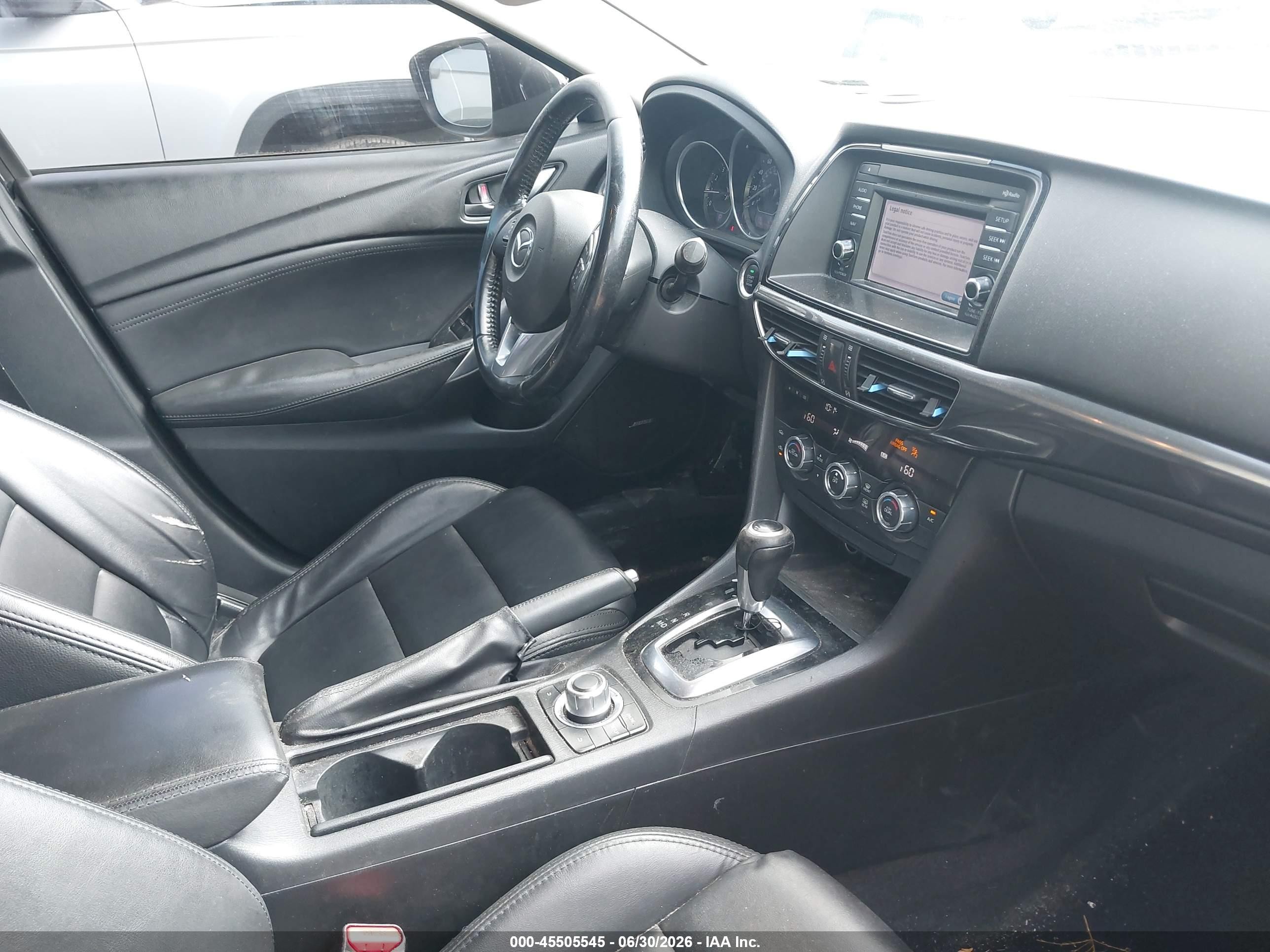 2014 Mazda Mazda6 I Touring Черный vin: JM1GJ1T59E1103492