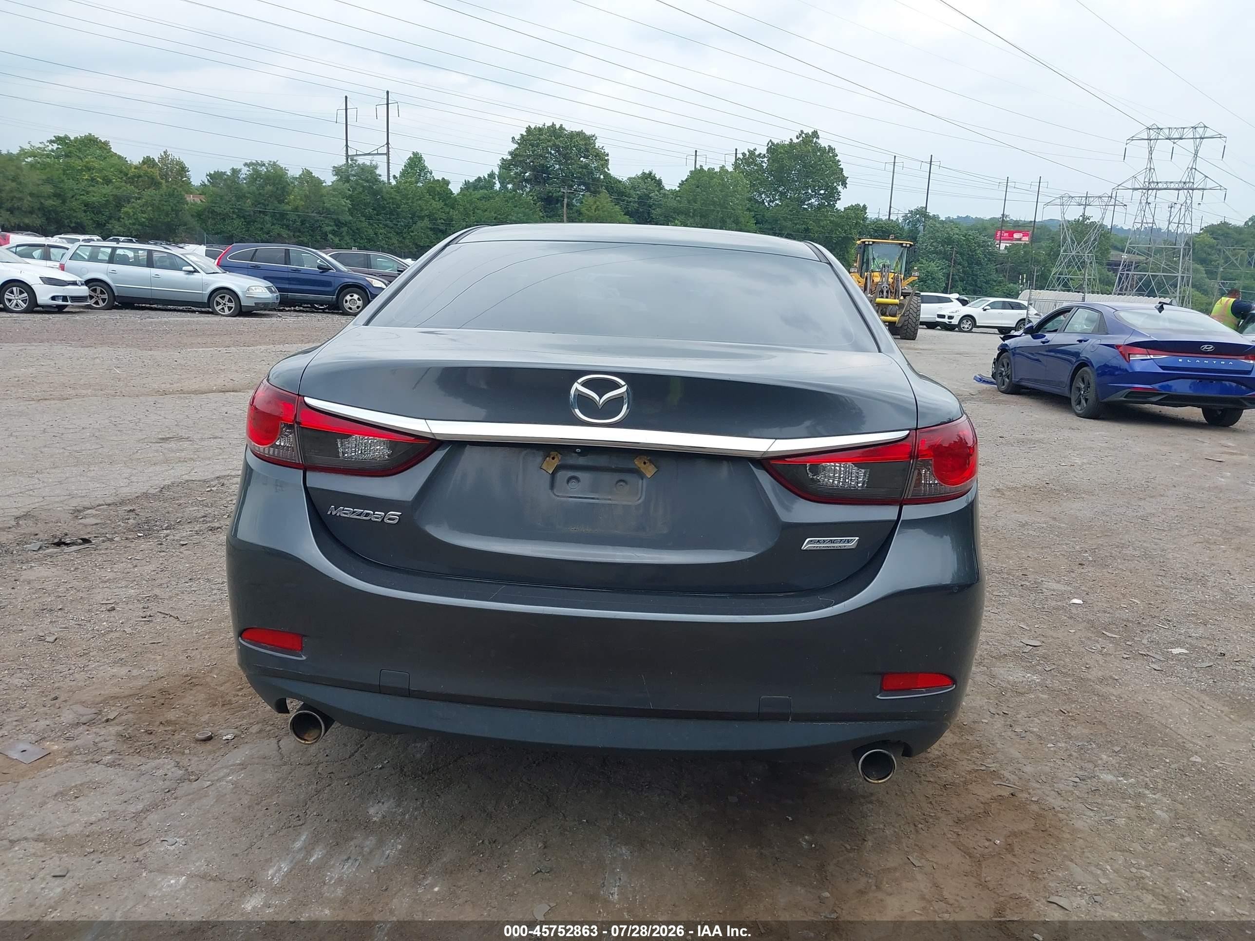 2014 Mazda Mazda6 I Touring Gray vin: JM1GJ1T60E1118830