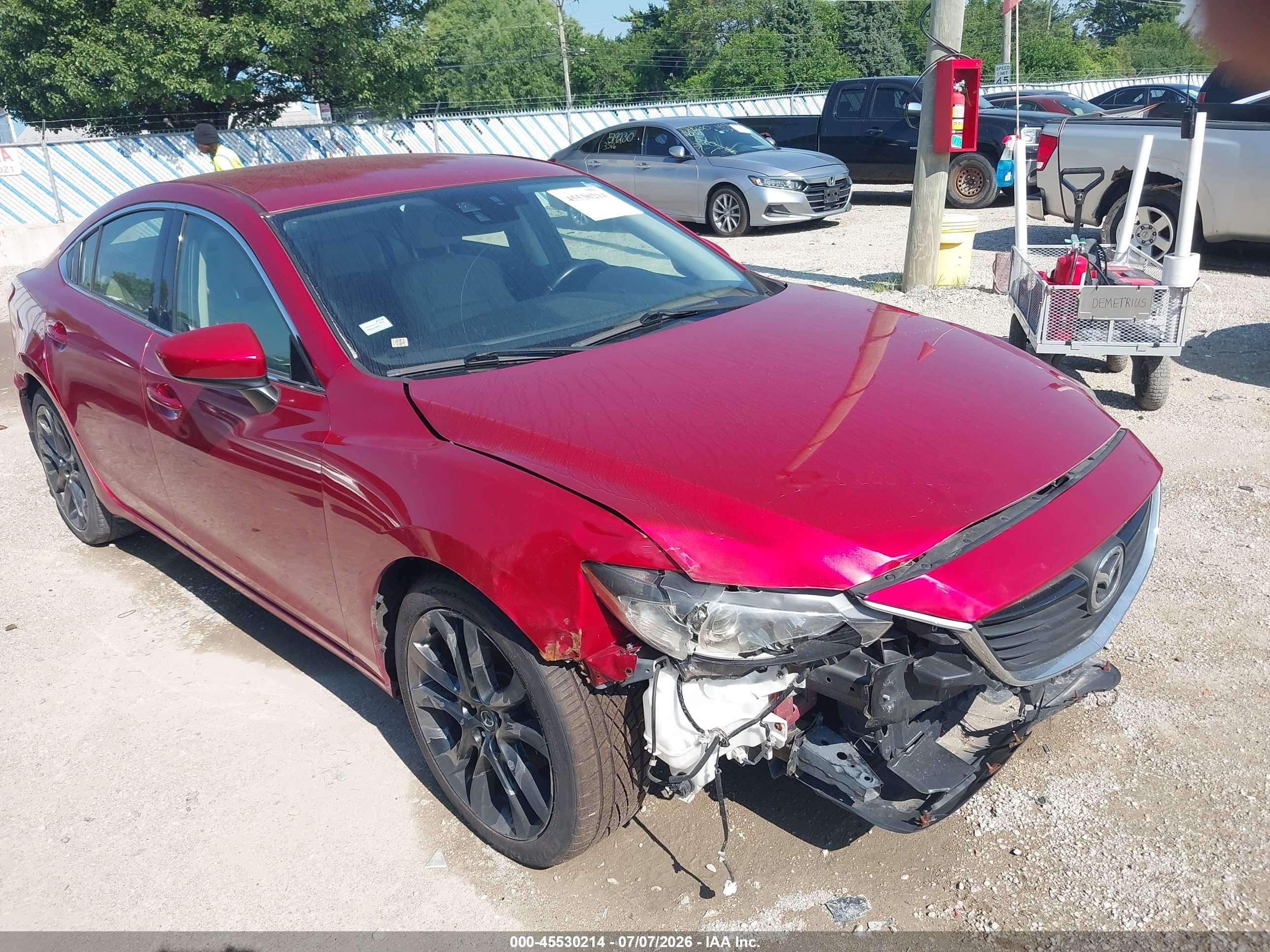 2014 Mazda Mazda6 I Touring Red vin: JM1GJ1T62E1120756