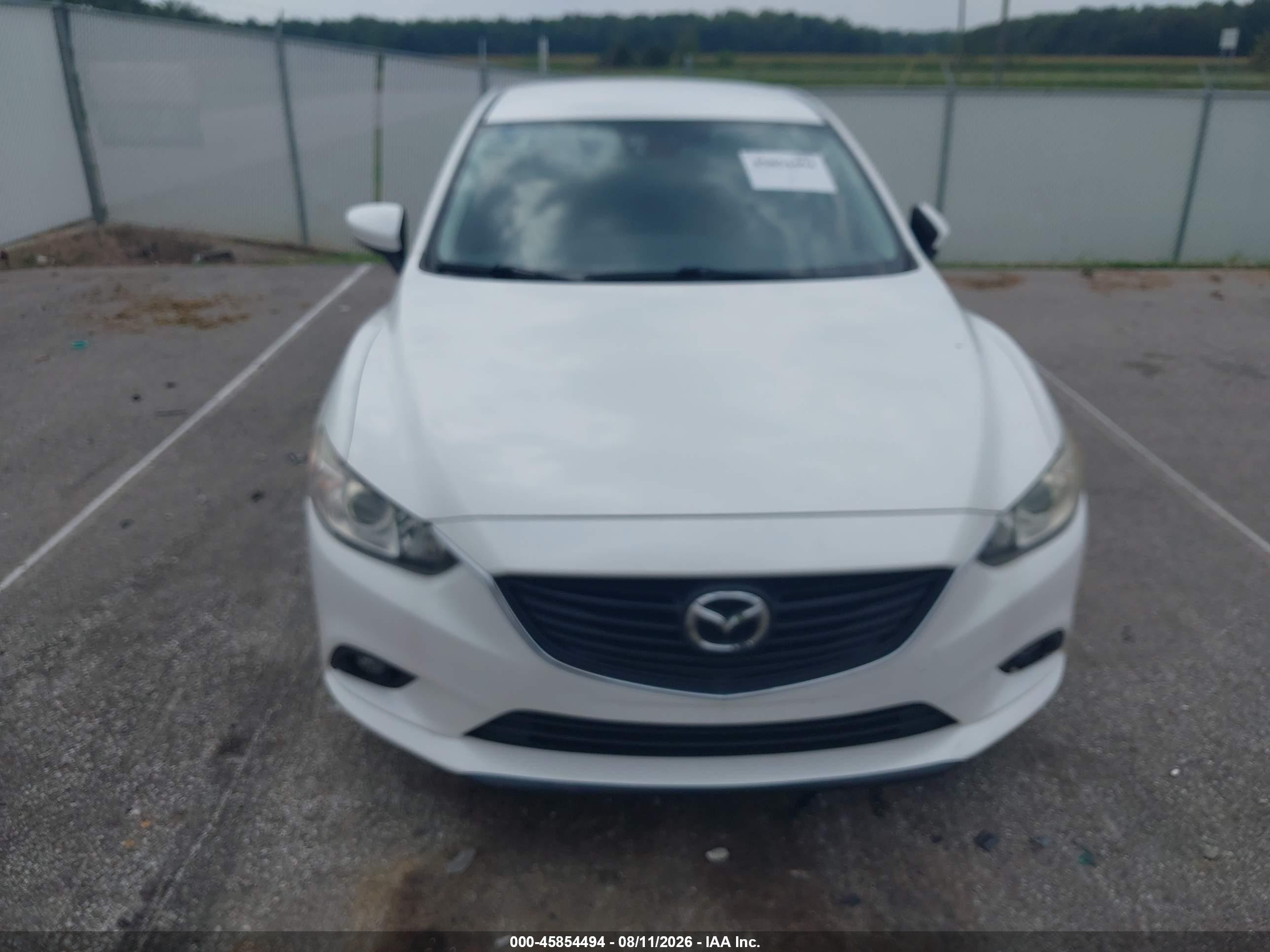 2014 Mazda Mazda6 I Touring Белый vin: JM1GJ1T63E1149389