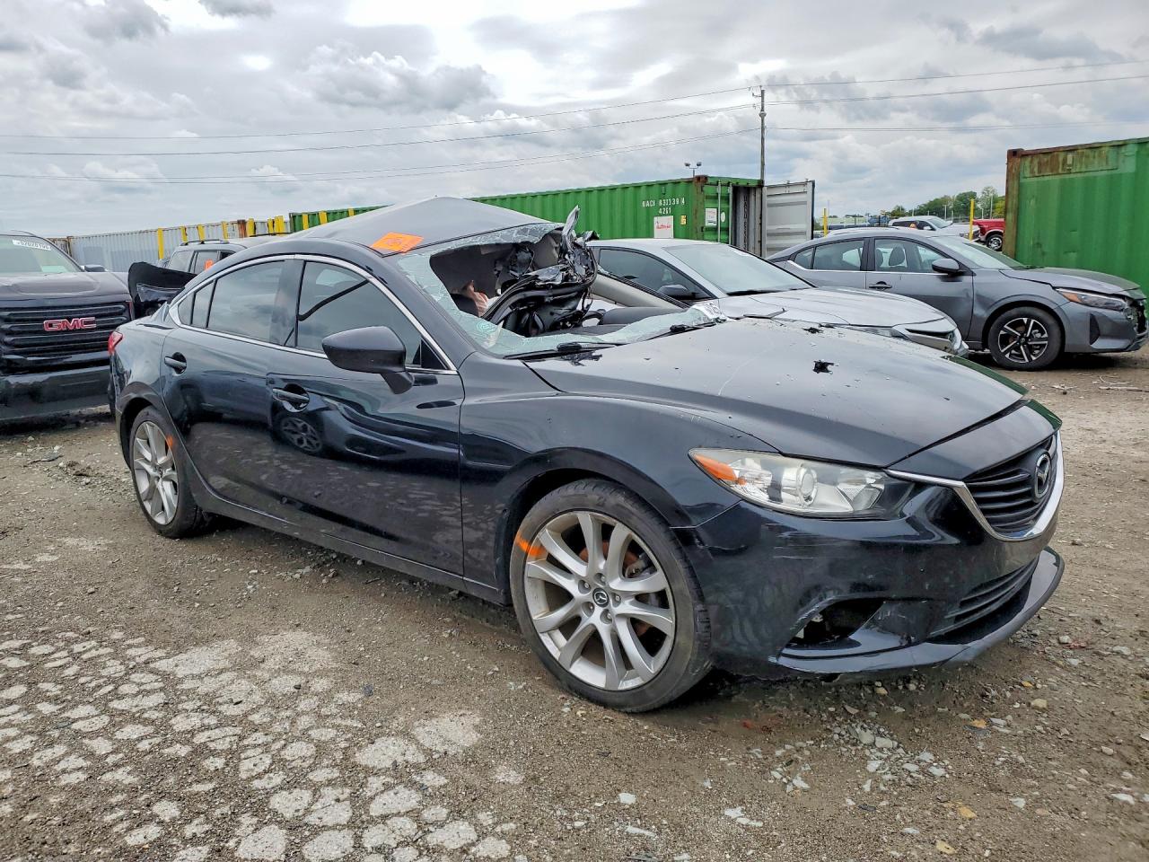 2014 Mazda 6 Touring Черный vin: JM1GJ1T63E1160375