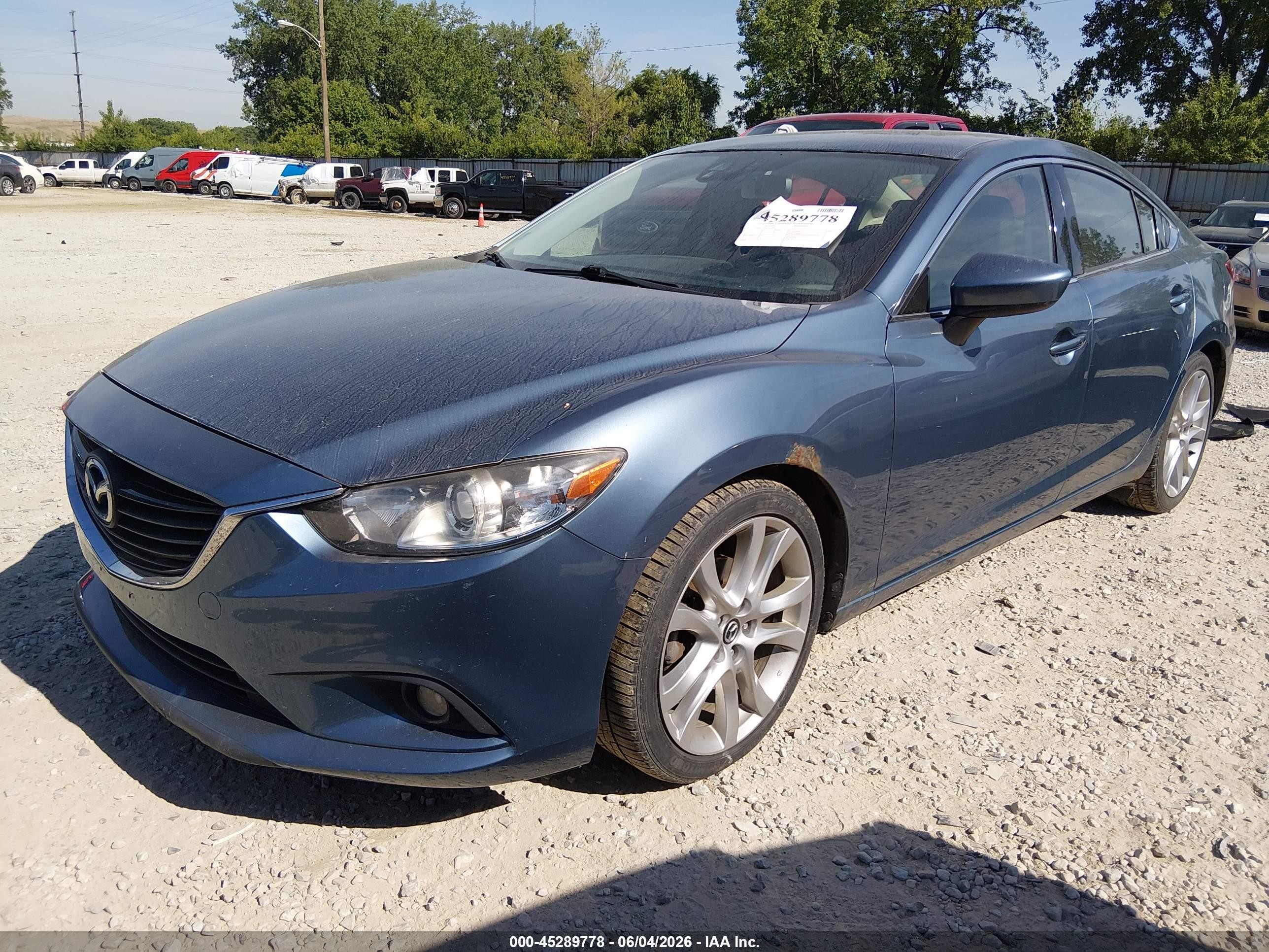 2014 Mazda Mazda6 I Touring Light Blue vin: JM1GJ1T64E1126350