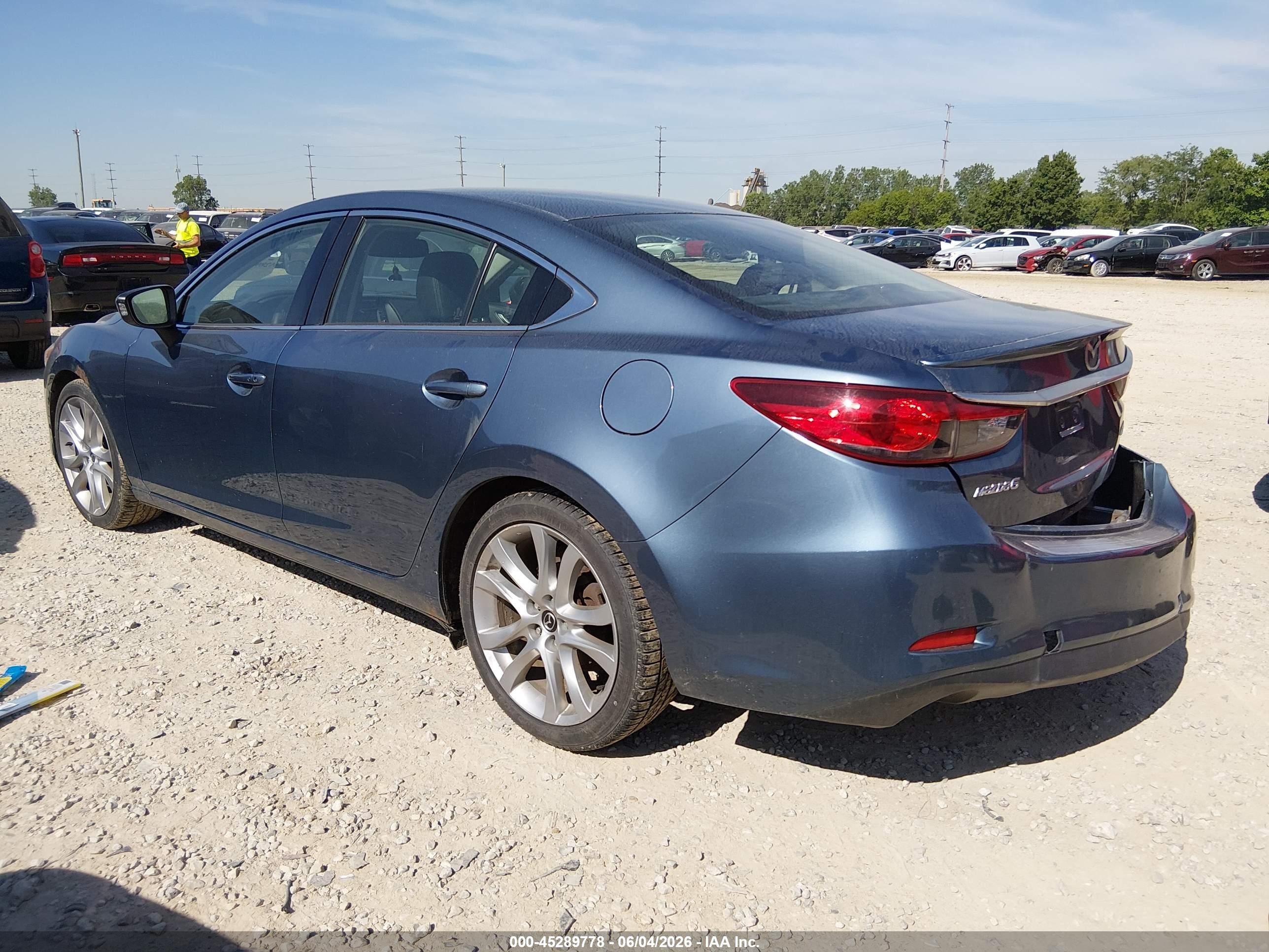 2014 Mazda Mazda6 I Touring Light Blue vin: JM1GJ1T64E1126350