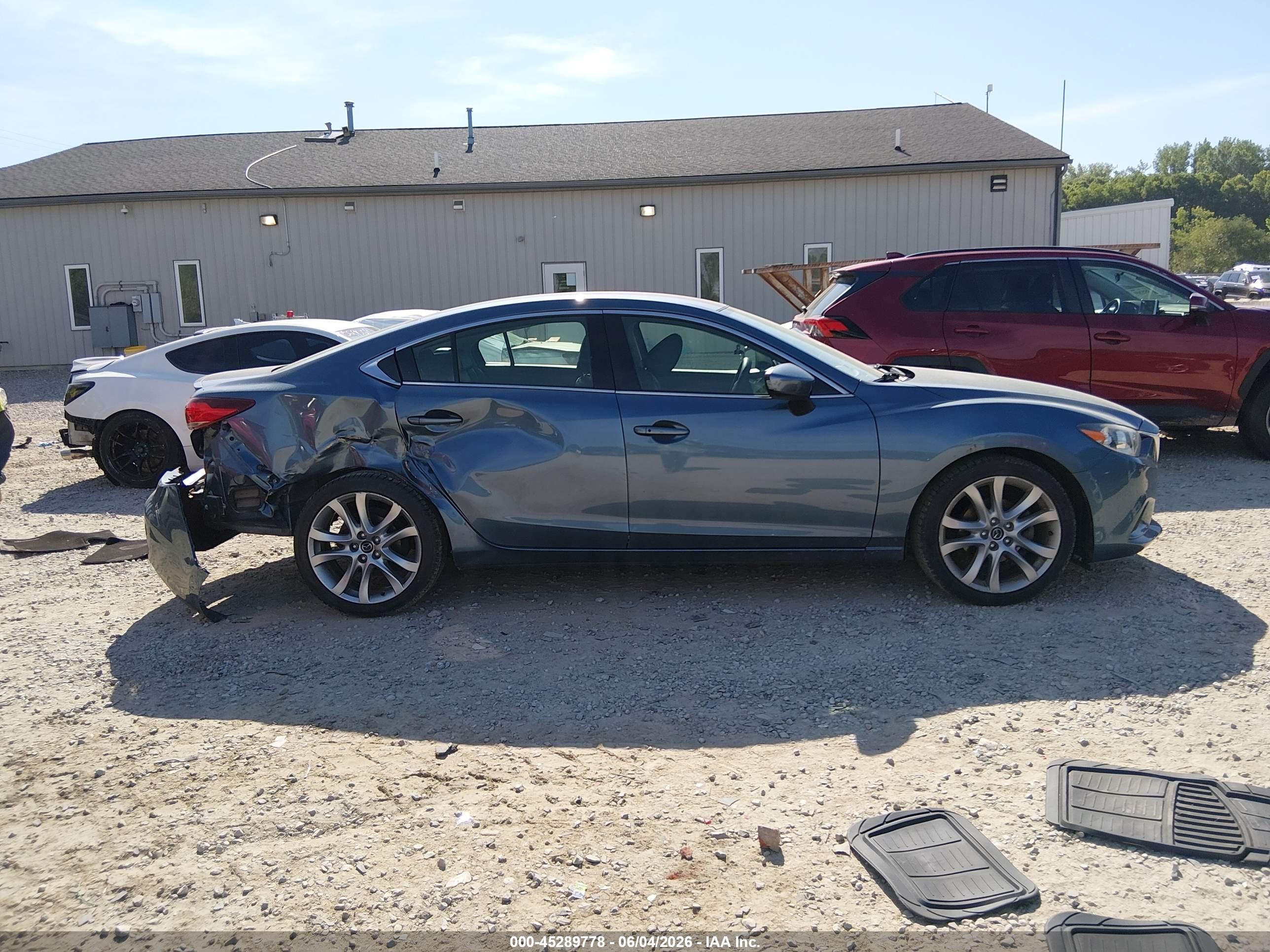 2014 Mazda Mazda6 I Touring Light Blue vin: JM1GJ1T64E1126350