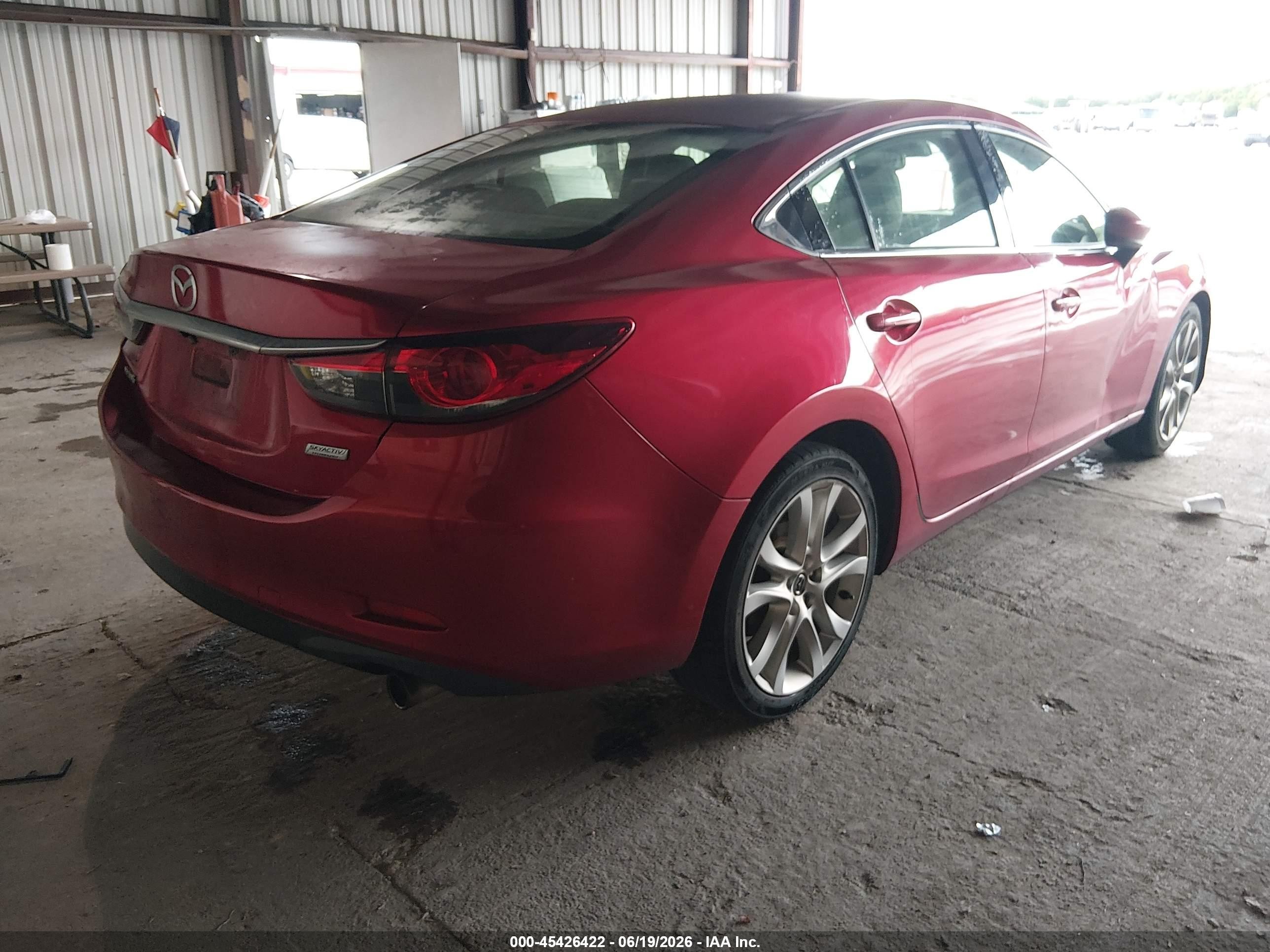 2014 Mazda Mazda6 I Touring Red vin: JM1GJ1T64E1143908