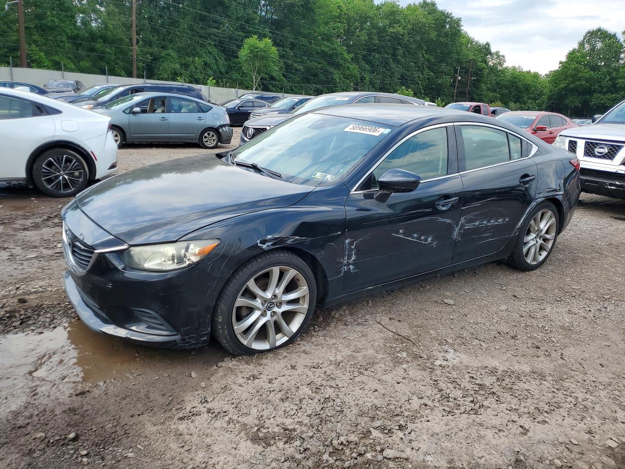 2014 Mazda 6 Touring Black vin: JM1GJ1T65E1147868