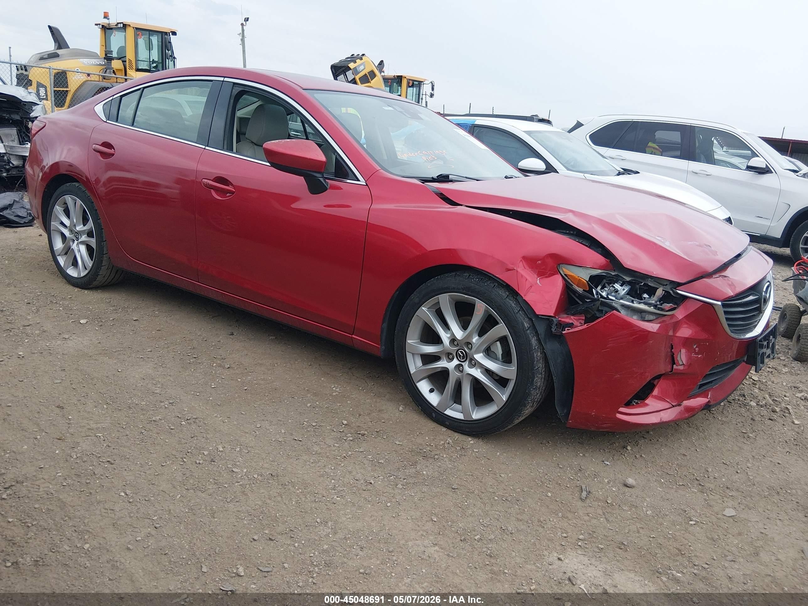 2015 Mazda Mazda6 I Touring Red vin: JM1GJ1T65F1176644