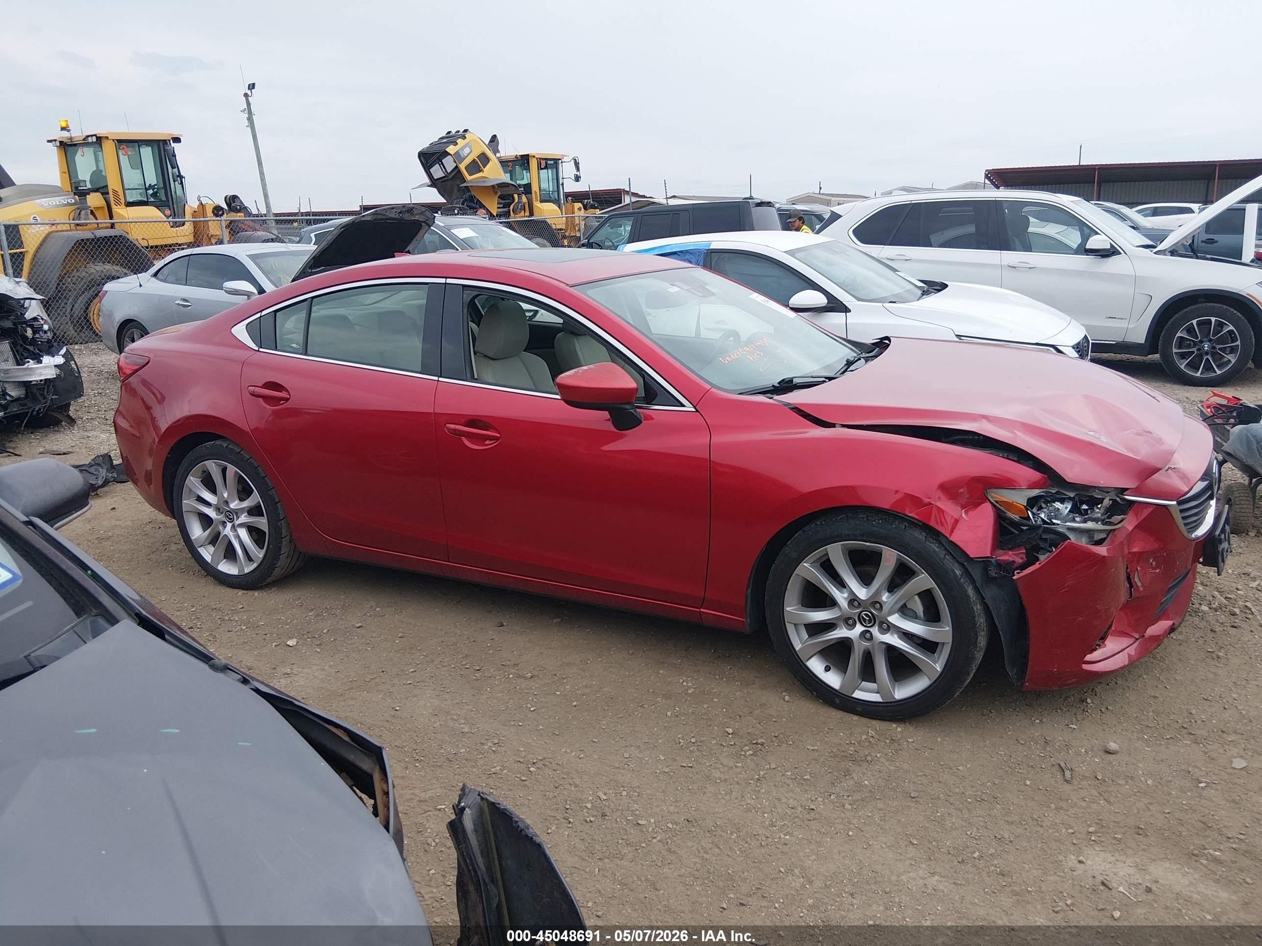 2015 Mazda Mazda6 I Touring Red vin: JM1GJ1T65F1176644