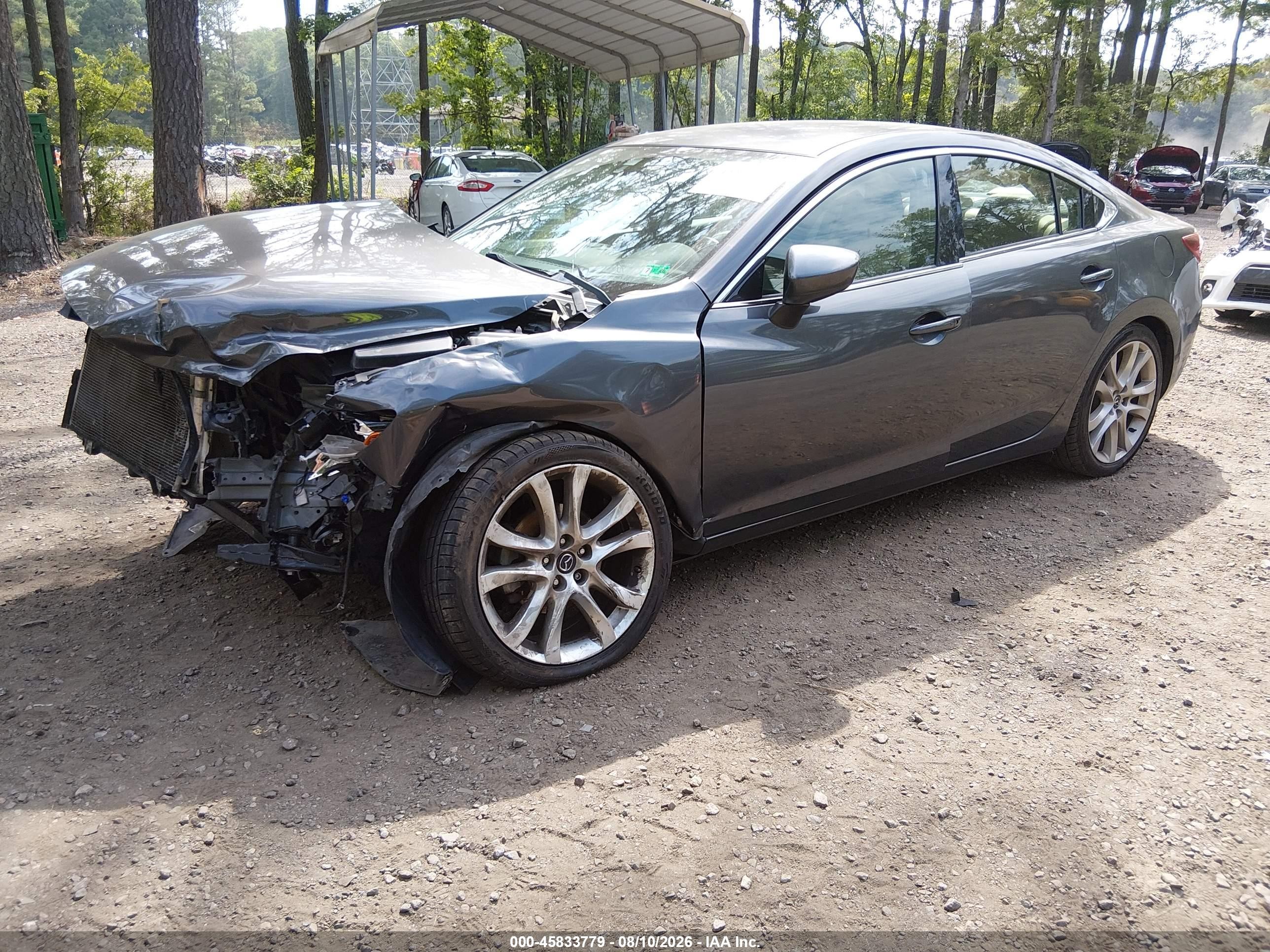 2014 Mazda Mazda6 I Touring Gray vin: JM1GJ1T67E1133938