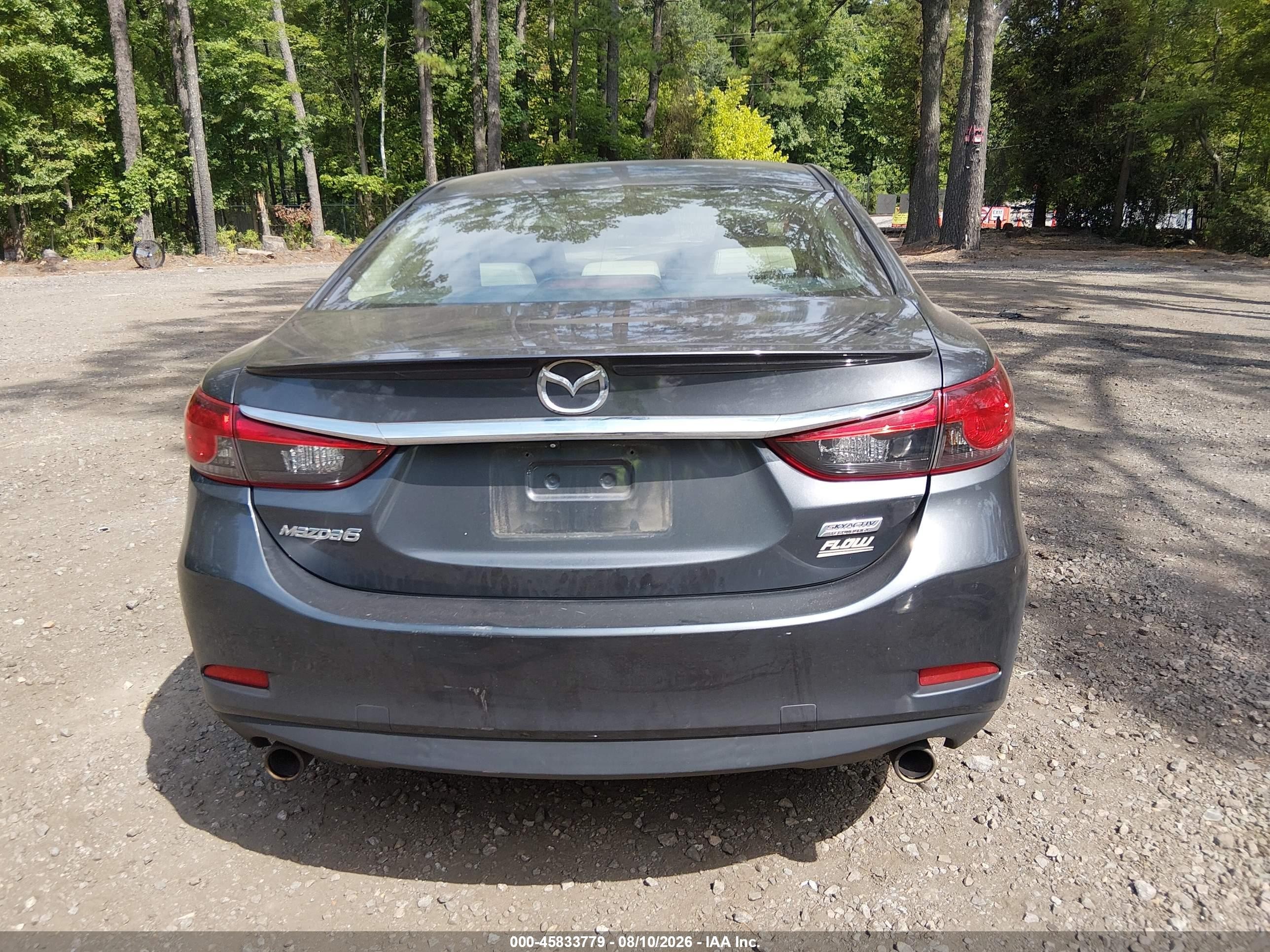 2014 Mazda Mazda6 I Touring Gray vin: JM1GJ1T67E1133938