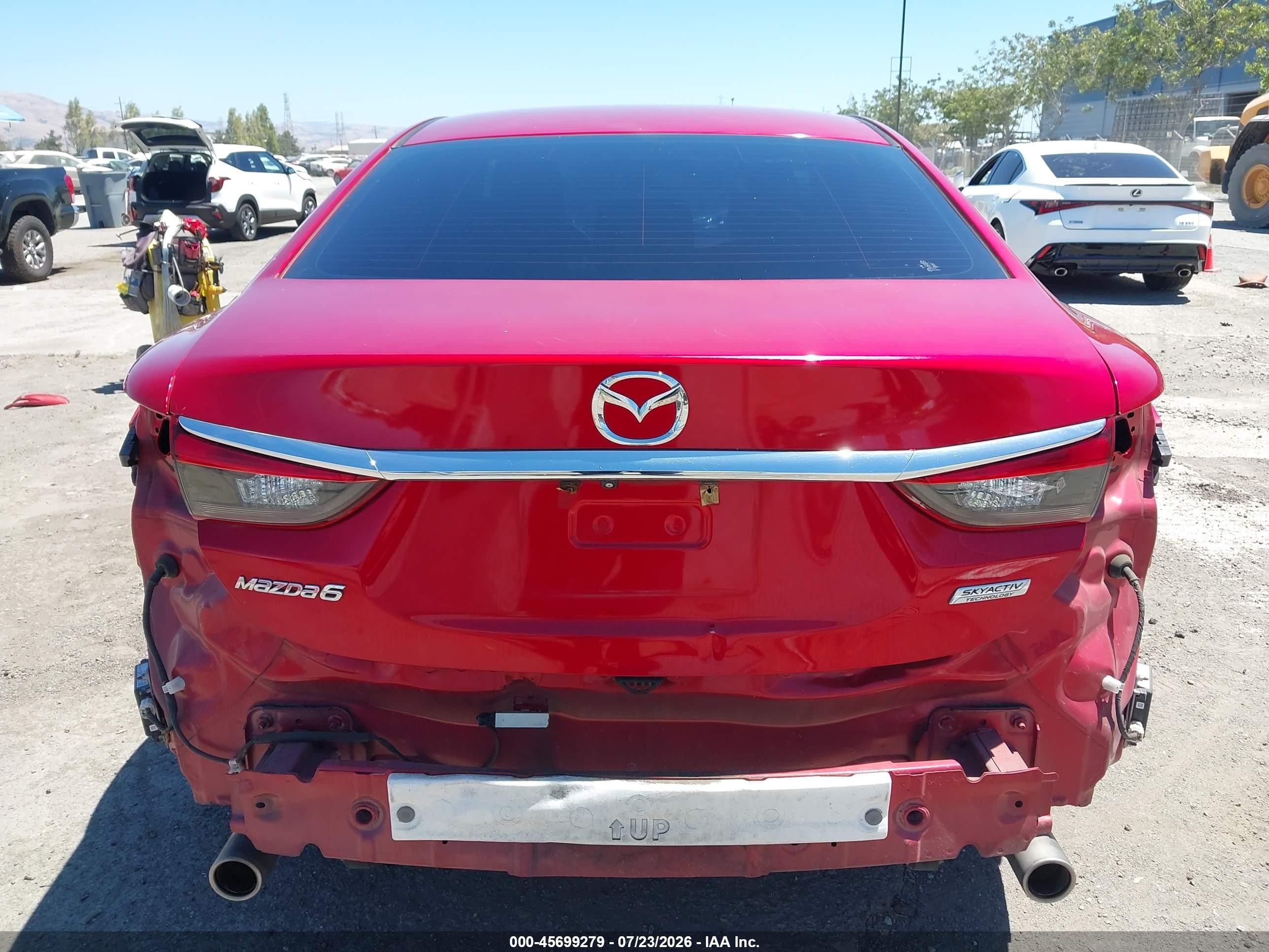 2014 Mazda Mazda6 I Touring Red vin: JM1GJ1T69E1119569