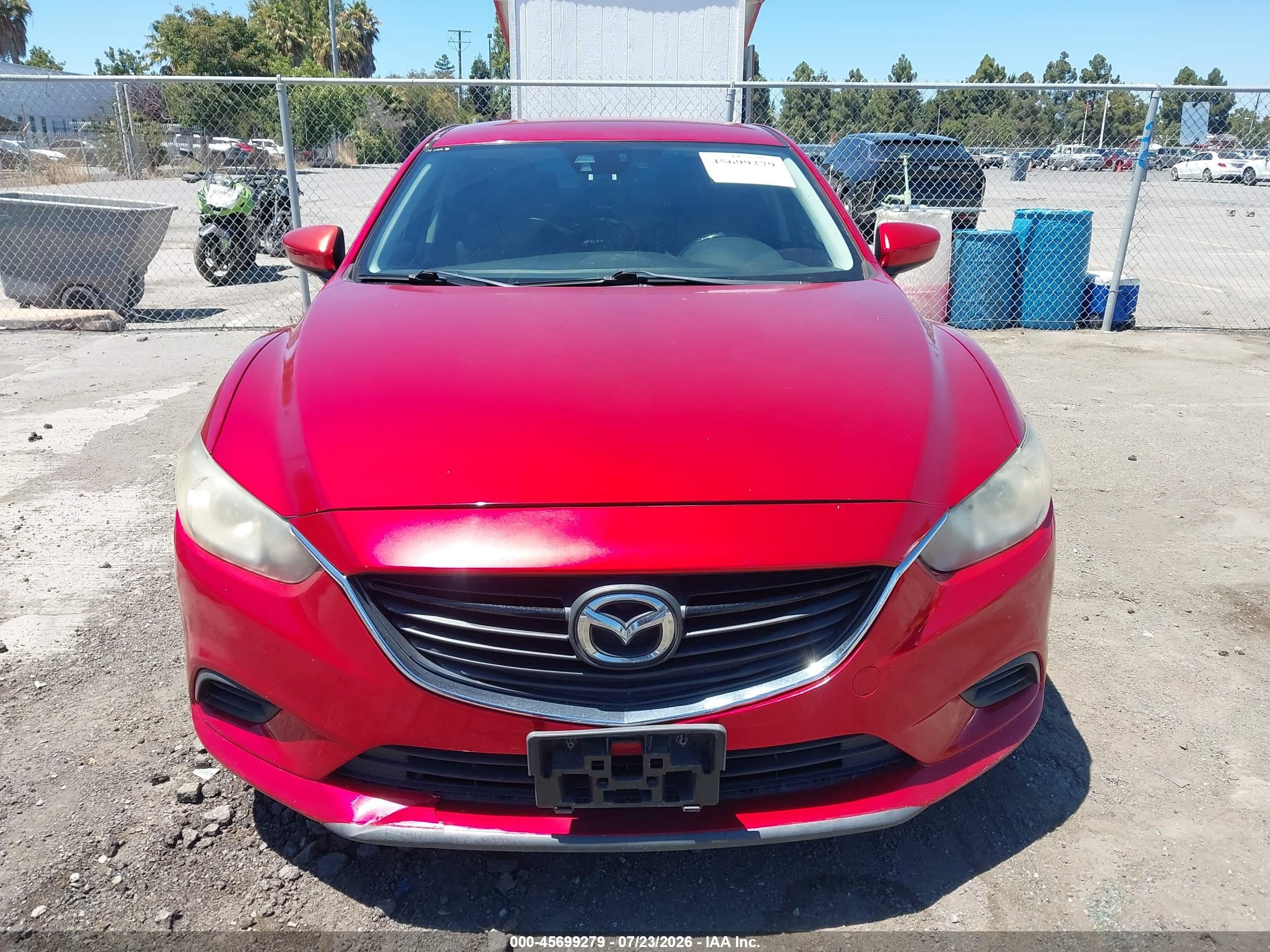 2014 Mazda Mazda6 I Touring Red vin: JM1GJ1T69E1119569