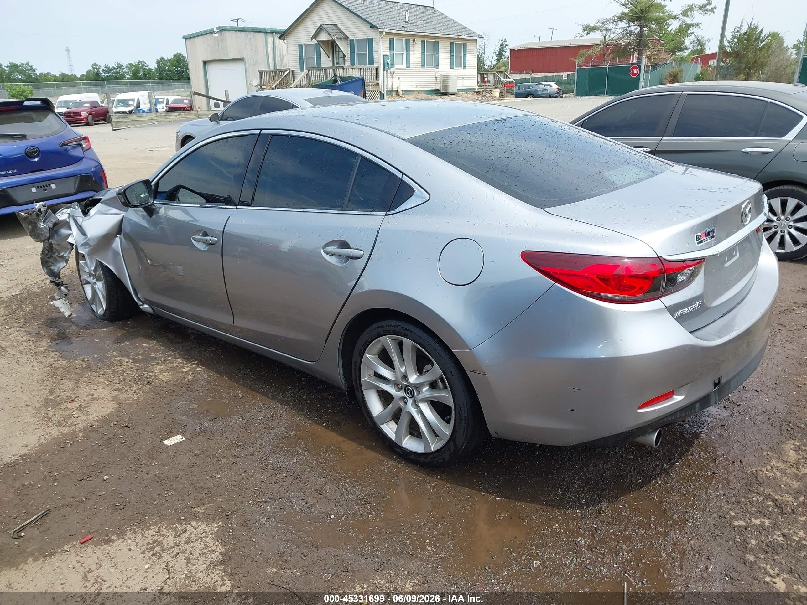 2014 Mazda Mazda6 I Touring Silver vin: JM1GJ1T69E1159019
