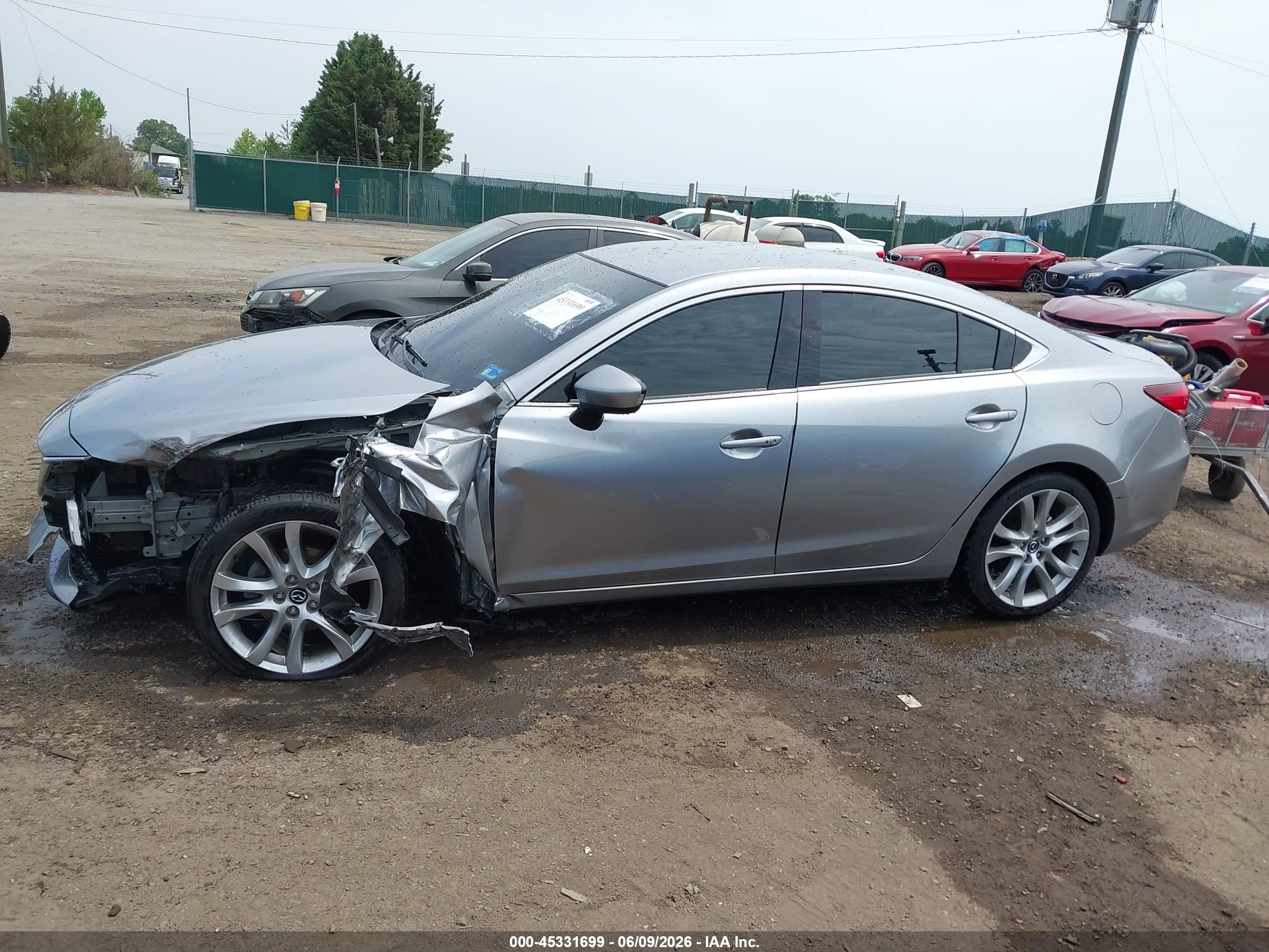2014 Mazda Mazda6 I Touring Silver vin: JM1GJ1T69E1159019