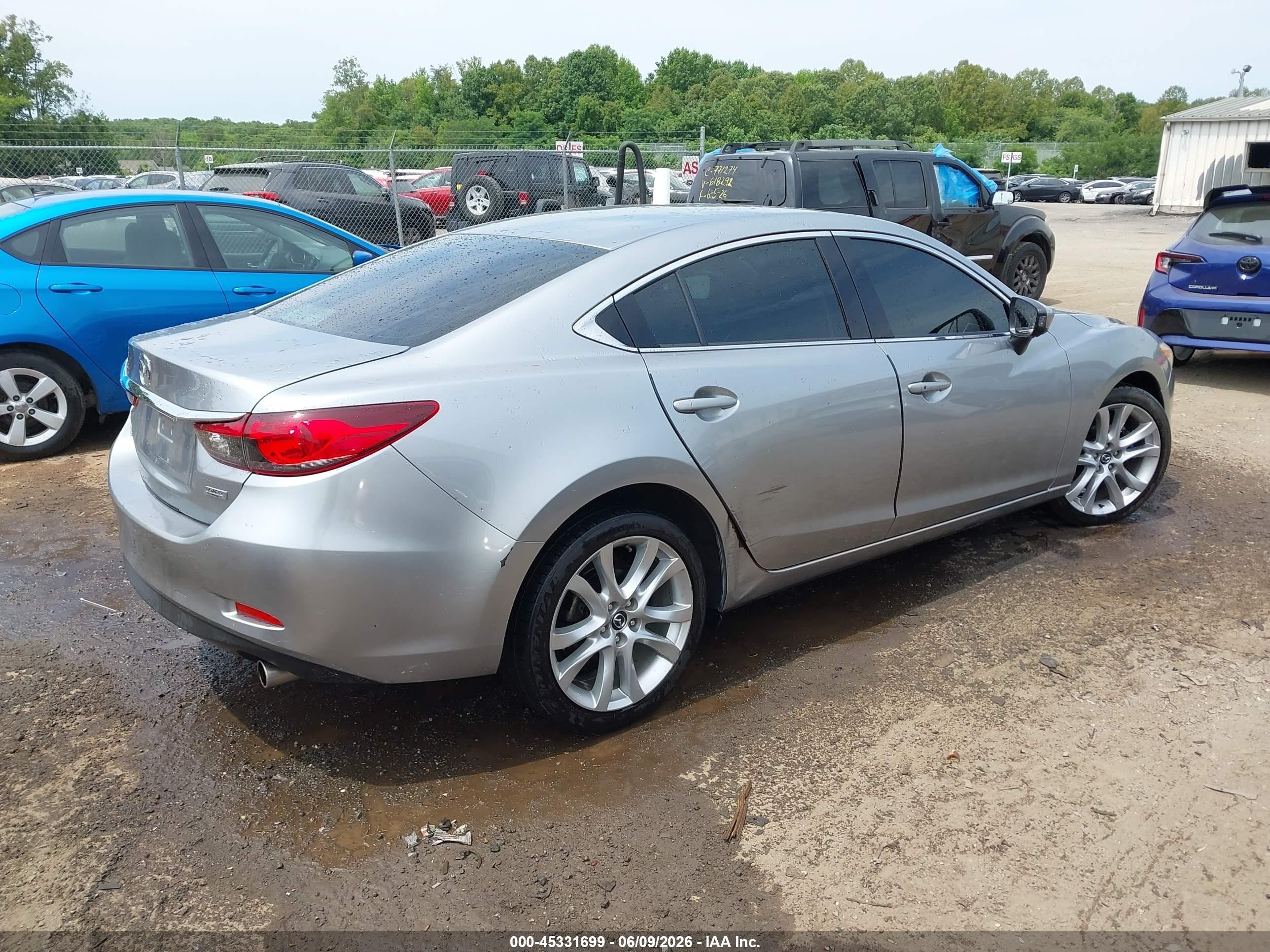 2014 Mazda Mazda6 I Touring Silver vin: JM1GJ1T69E1159019