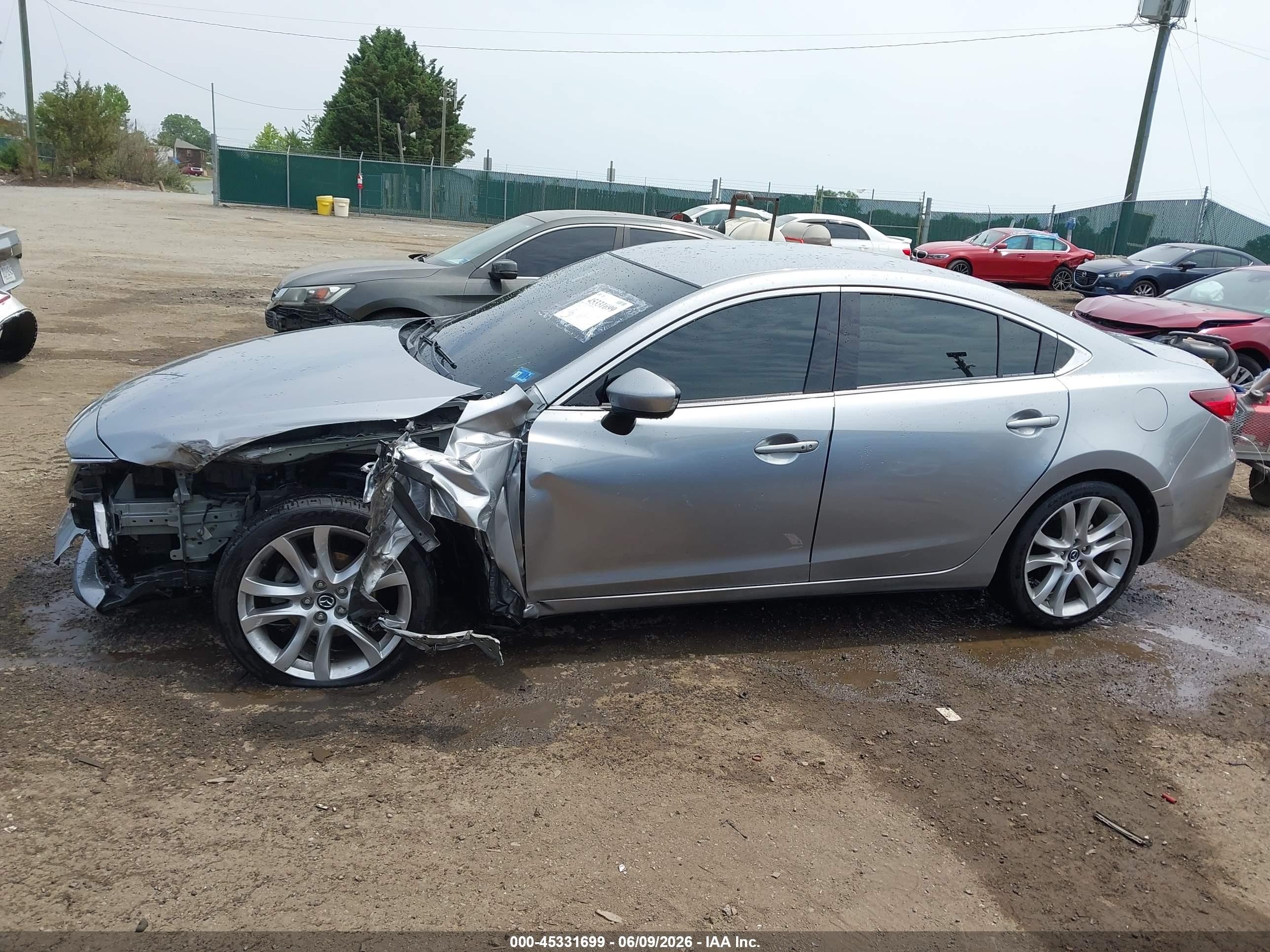 2014 Mazda Mazda6 I Touring Silver vin: JM1GJ1T69E1159019