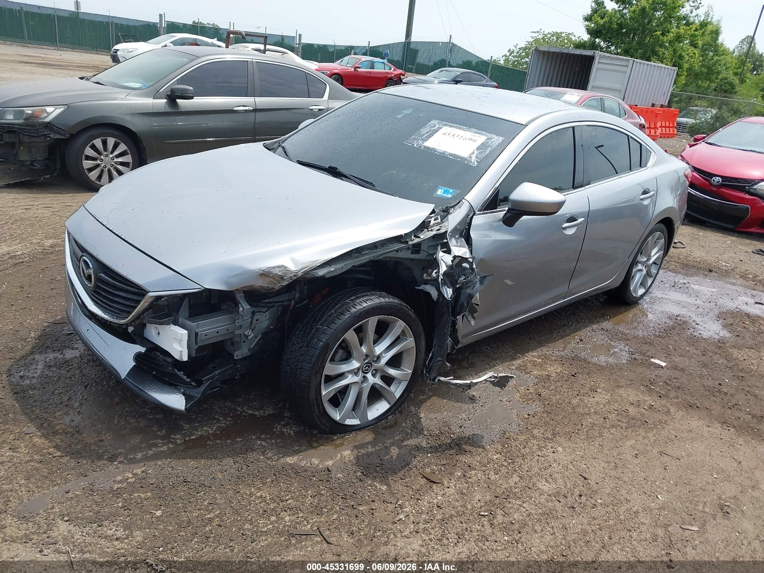 2014 Mazda Mazda6 I Touring Silver vin: JM1GJ1T69E1159019