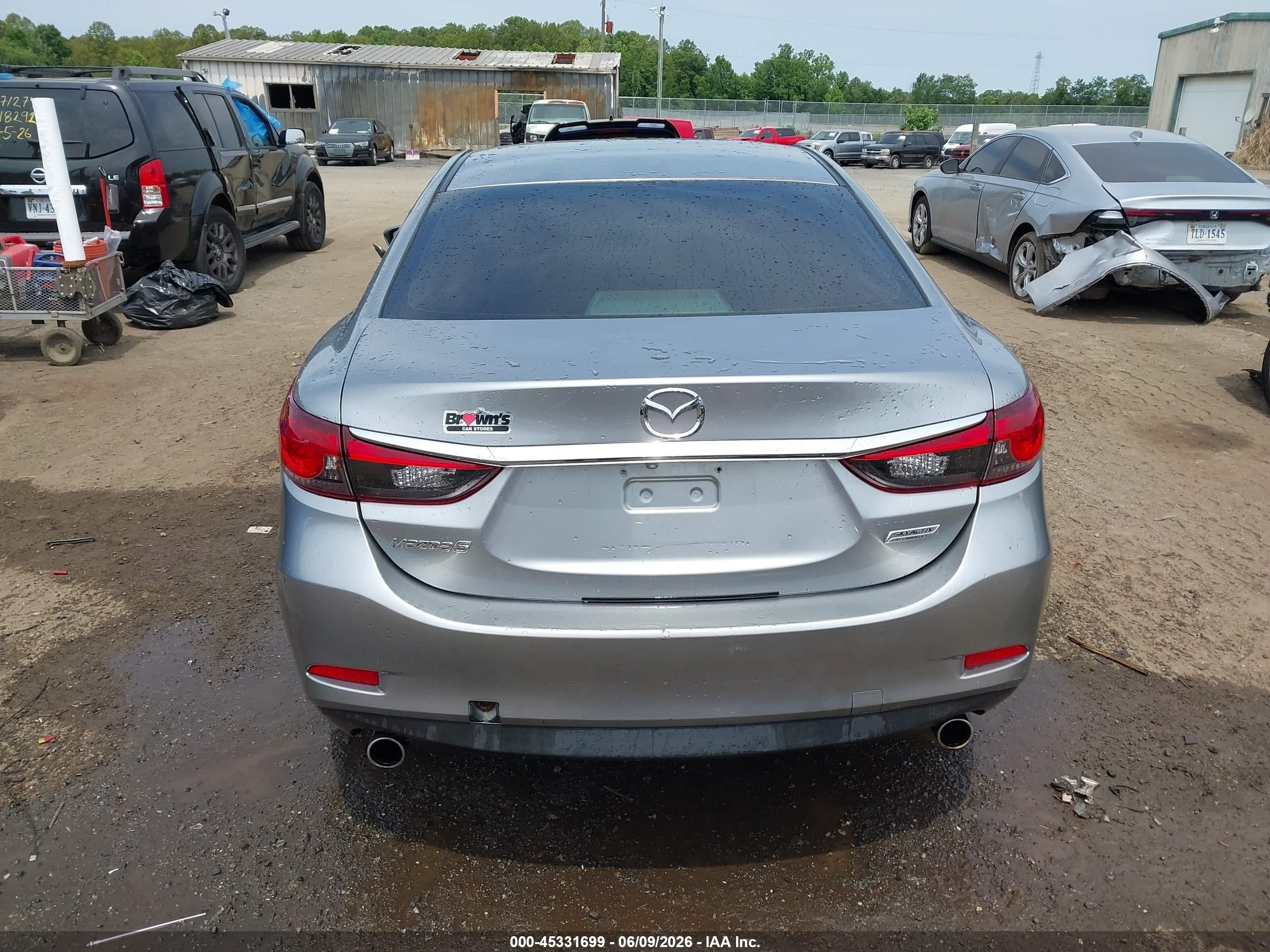 2014 Mazda Mazda6 I Touring Silver vin: JM1GJ1T69E1159019