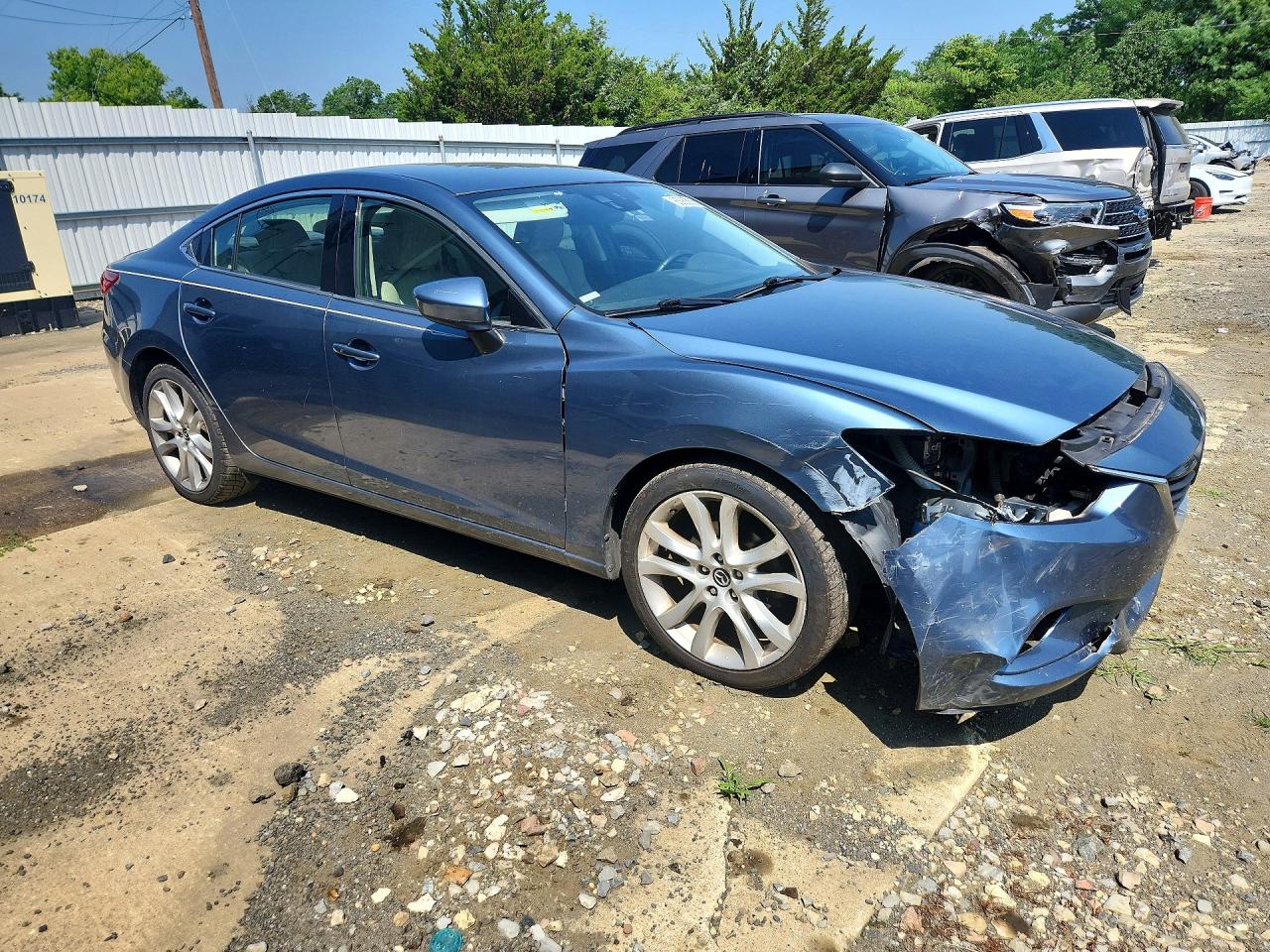 2014 Mazda 6 Touring Blue vin: JM1GJ1T69E1159229