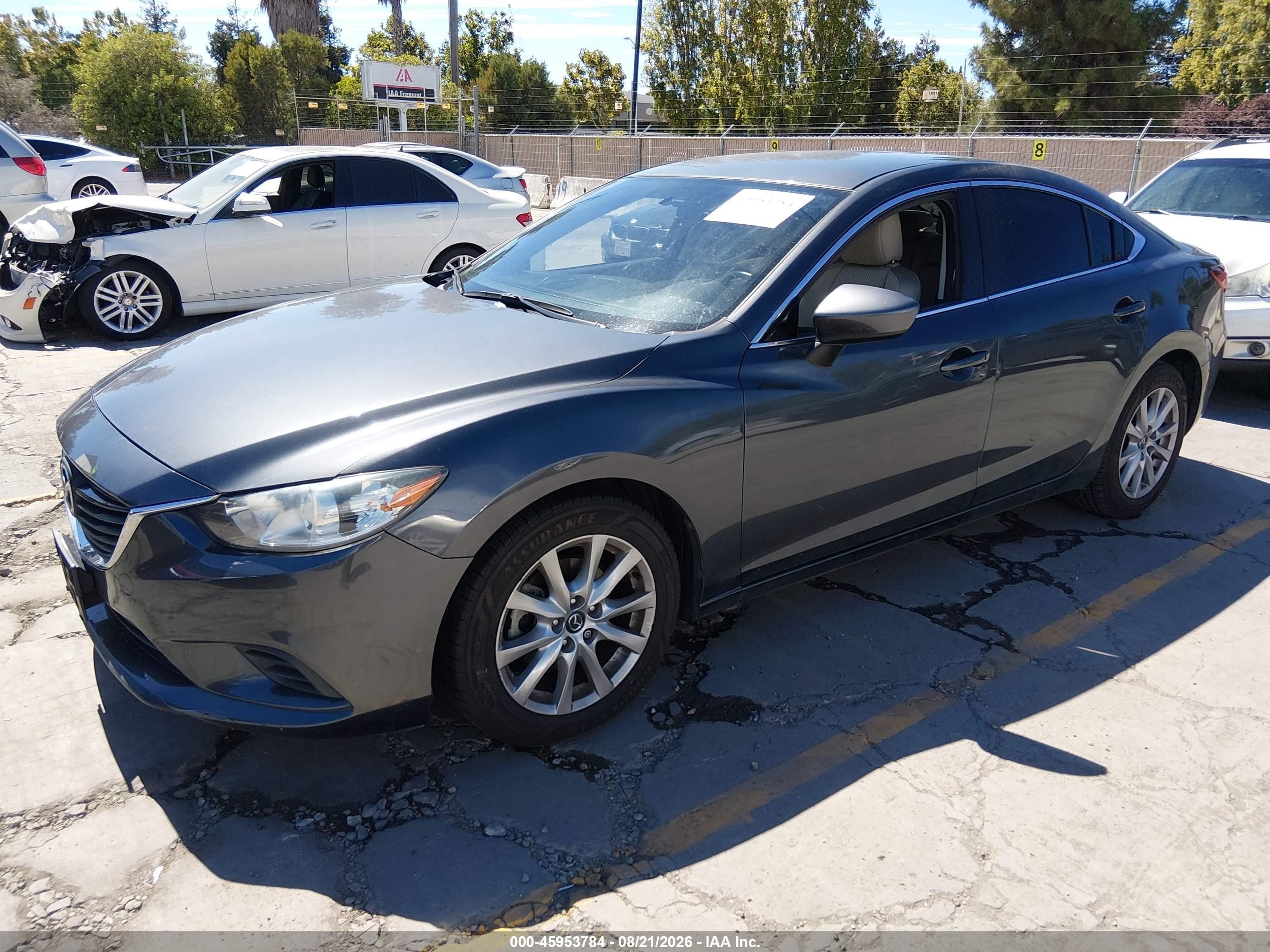 2015 Mazda Mazda6 I Sport Gray vin: JM1GJ1U50F1185287