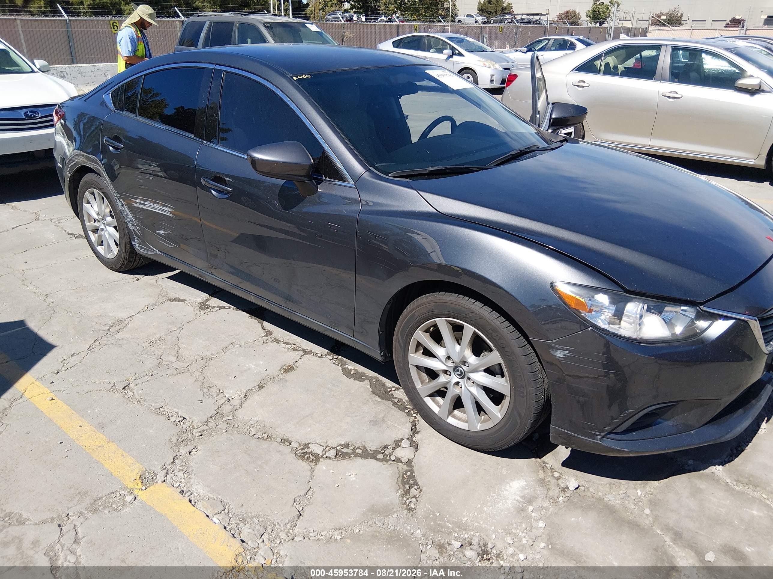 2015 Mazda Mazda6 I Sport Gray vin: JM1GJ1U50F1185287