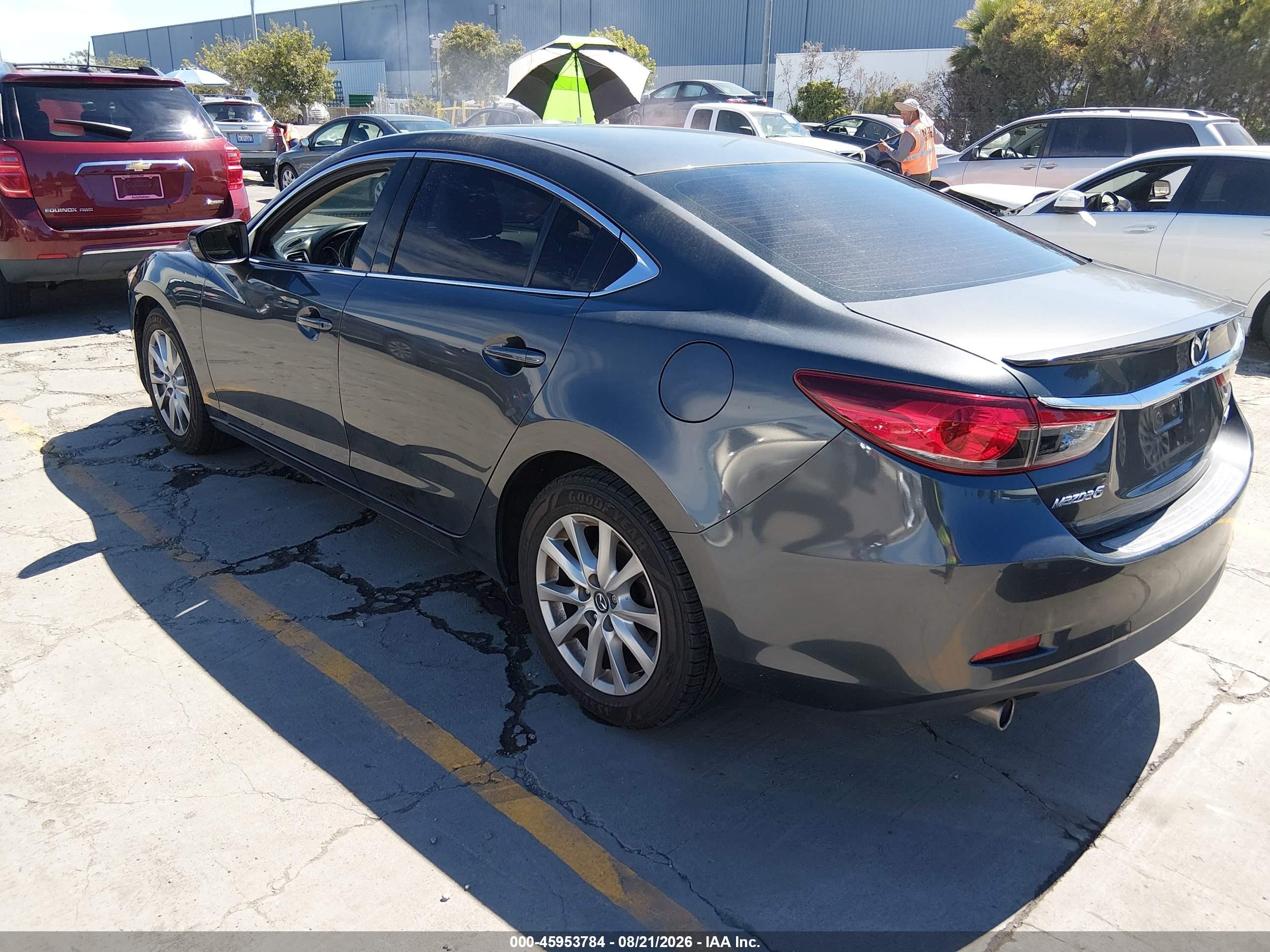 2015 Mazda Mazda6 I Sport Gray vin: JM1GJ1U50F1185287