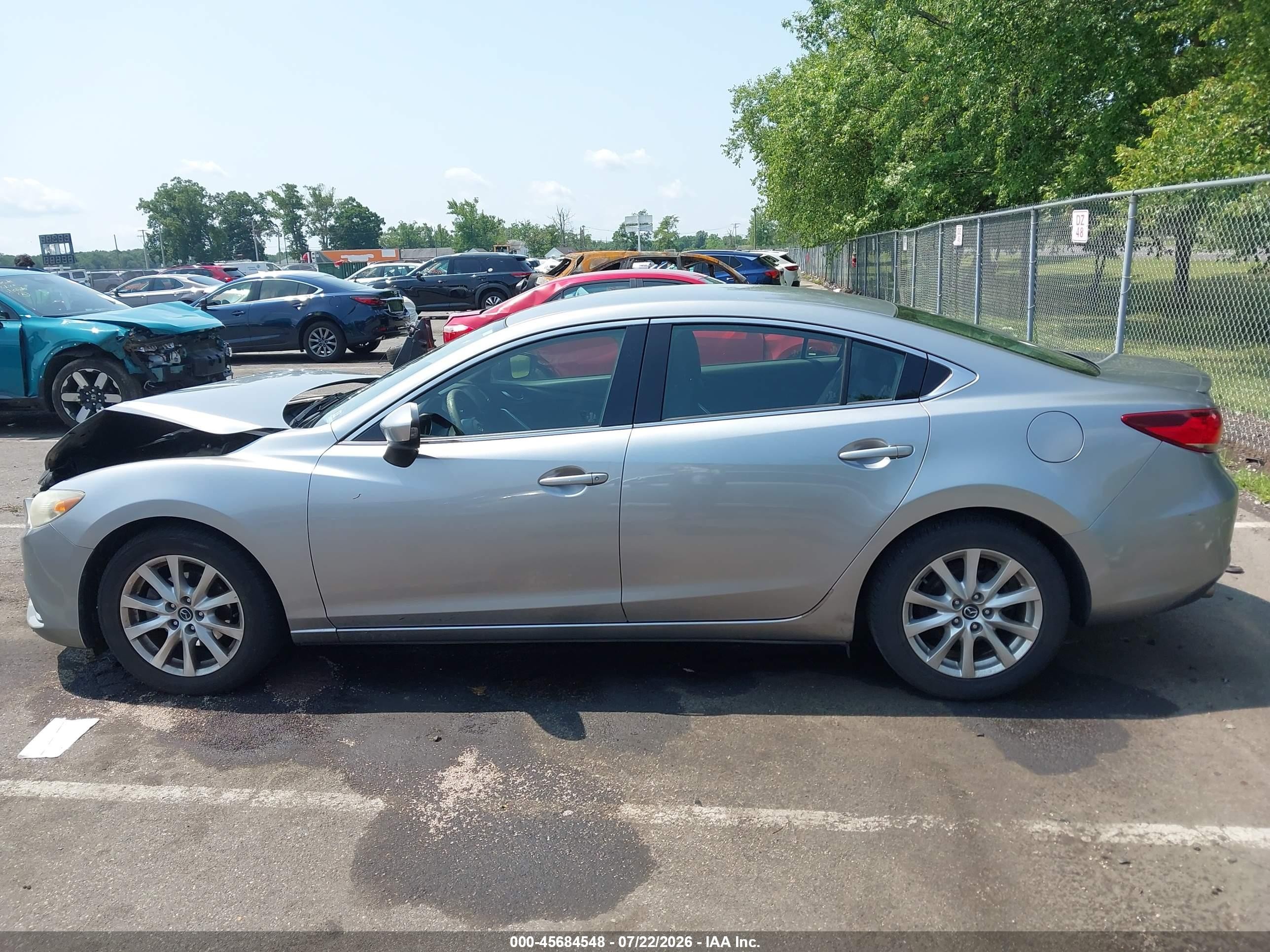 2015 Mazda Mazda6 I Sport Silver vin: JM1GJ1U50F1208938