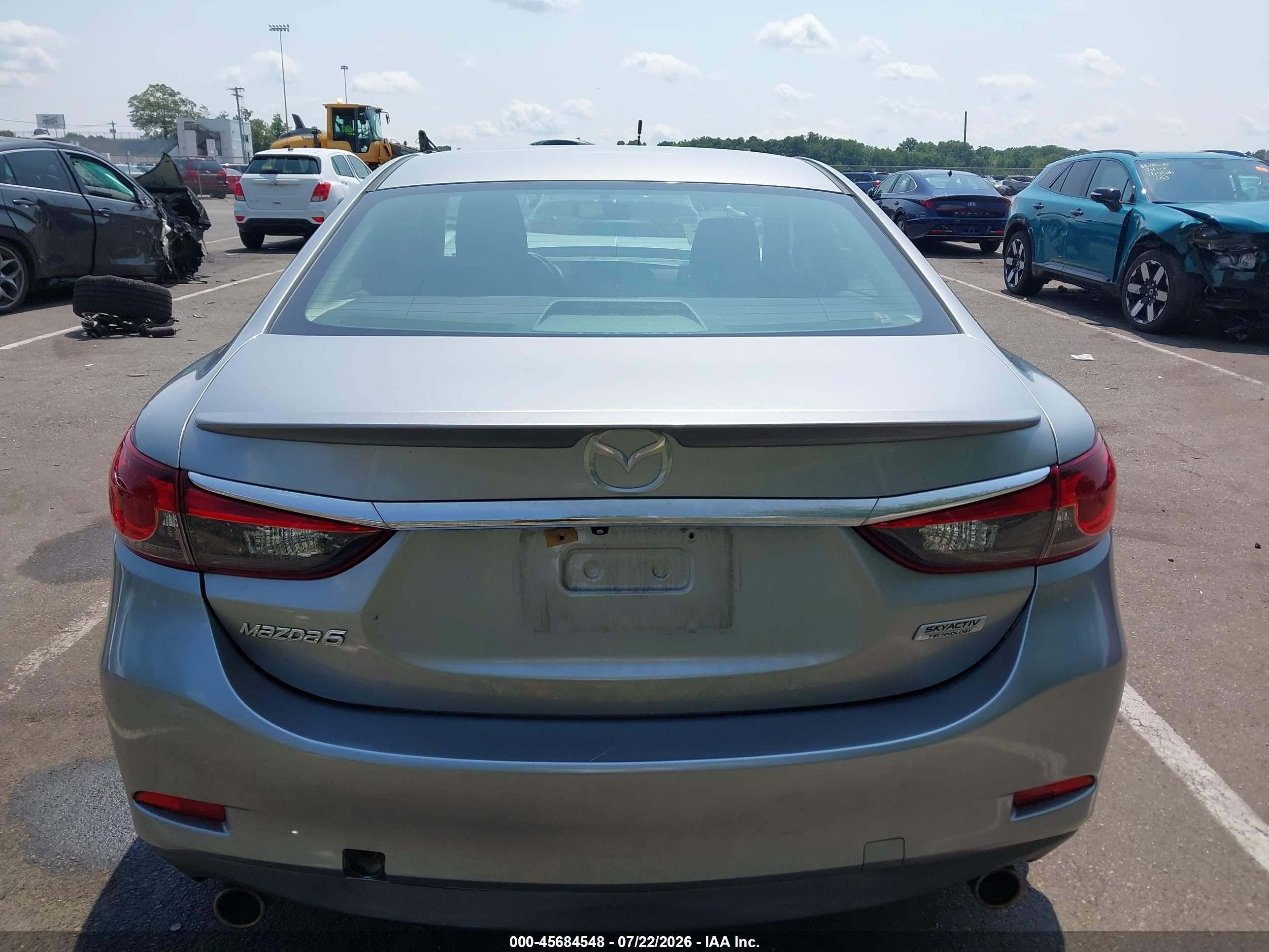 2015 Mazda Mazda6 I Sport Silver vin: JM1GJ1U50F1208938