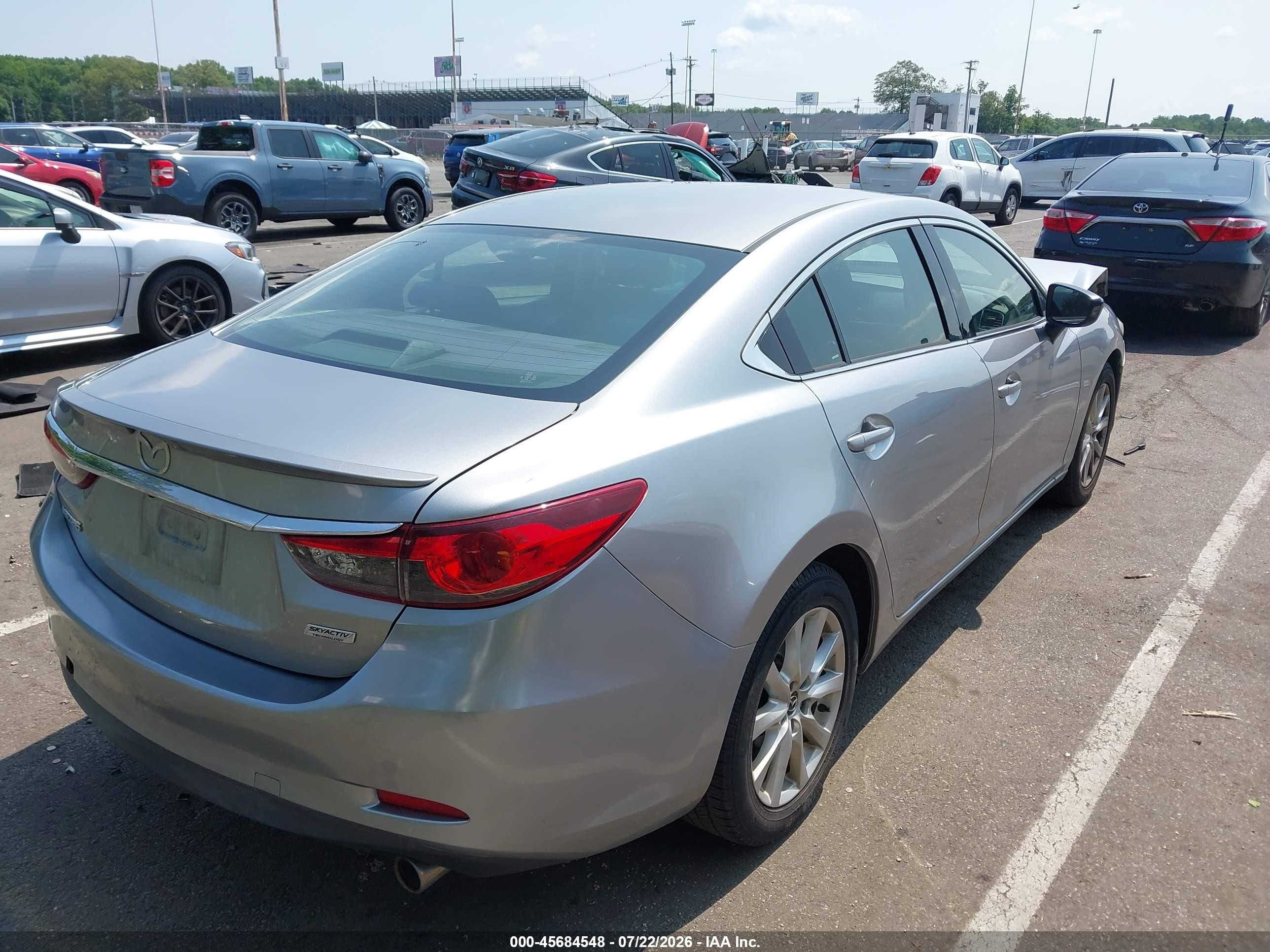 2015 Mazda Mazda6 I Sport Silver vin: JM1GJ1U50F1208938