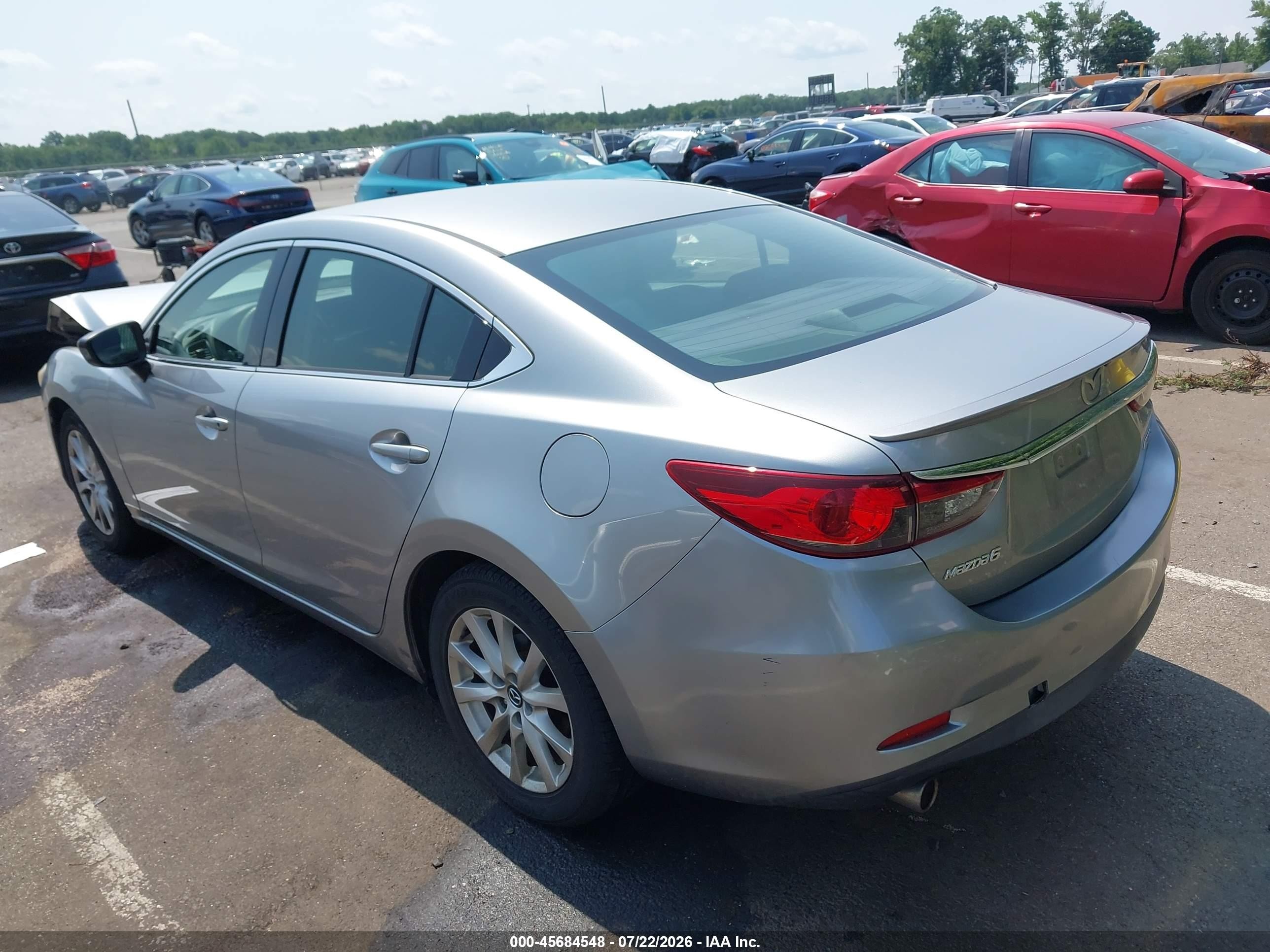 2015 Mazda Mazda6 I Sport Silver vin: JM1GJ1U50F1208938