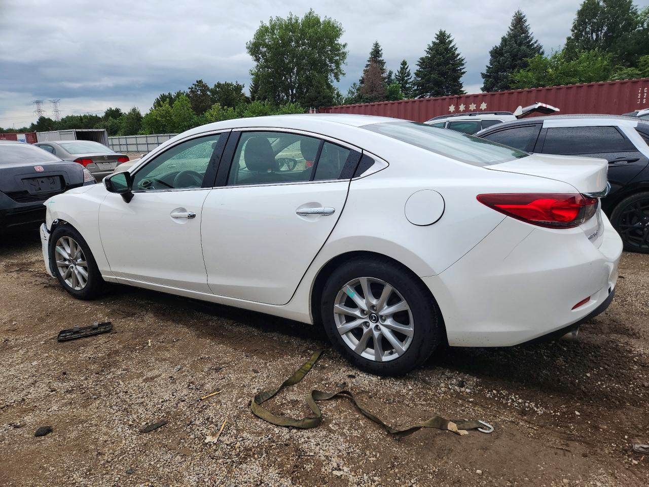 2015 Mazda 6 Sport White vin: JM1GJ1U50F1213928