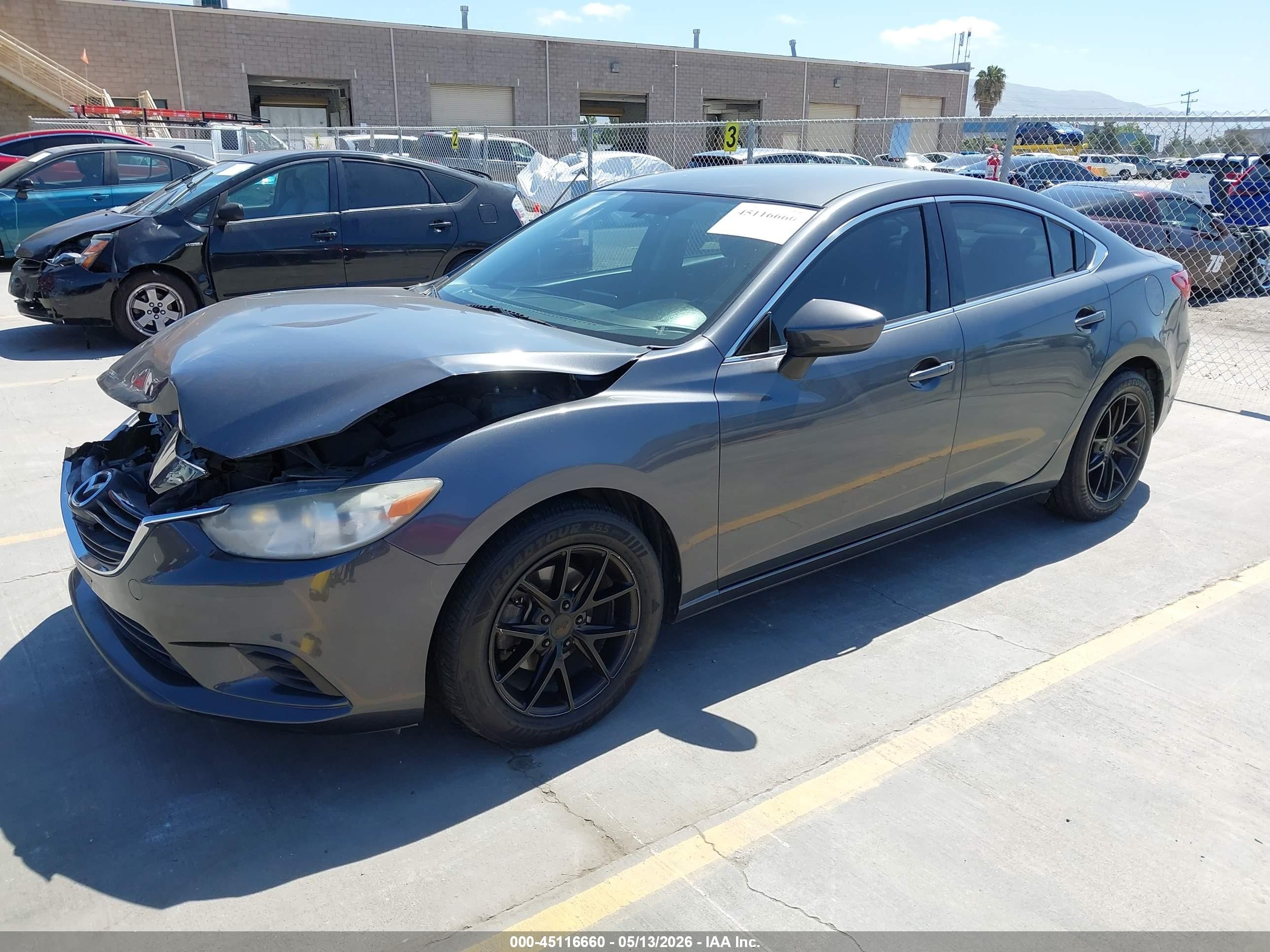 2016 Mazda Mazda6 I Sport Gray vin: JM1GJ1U50G1486577