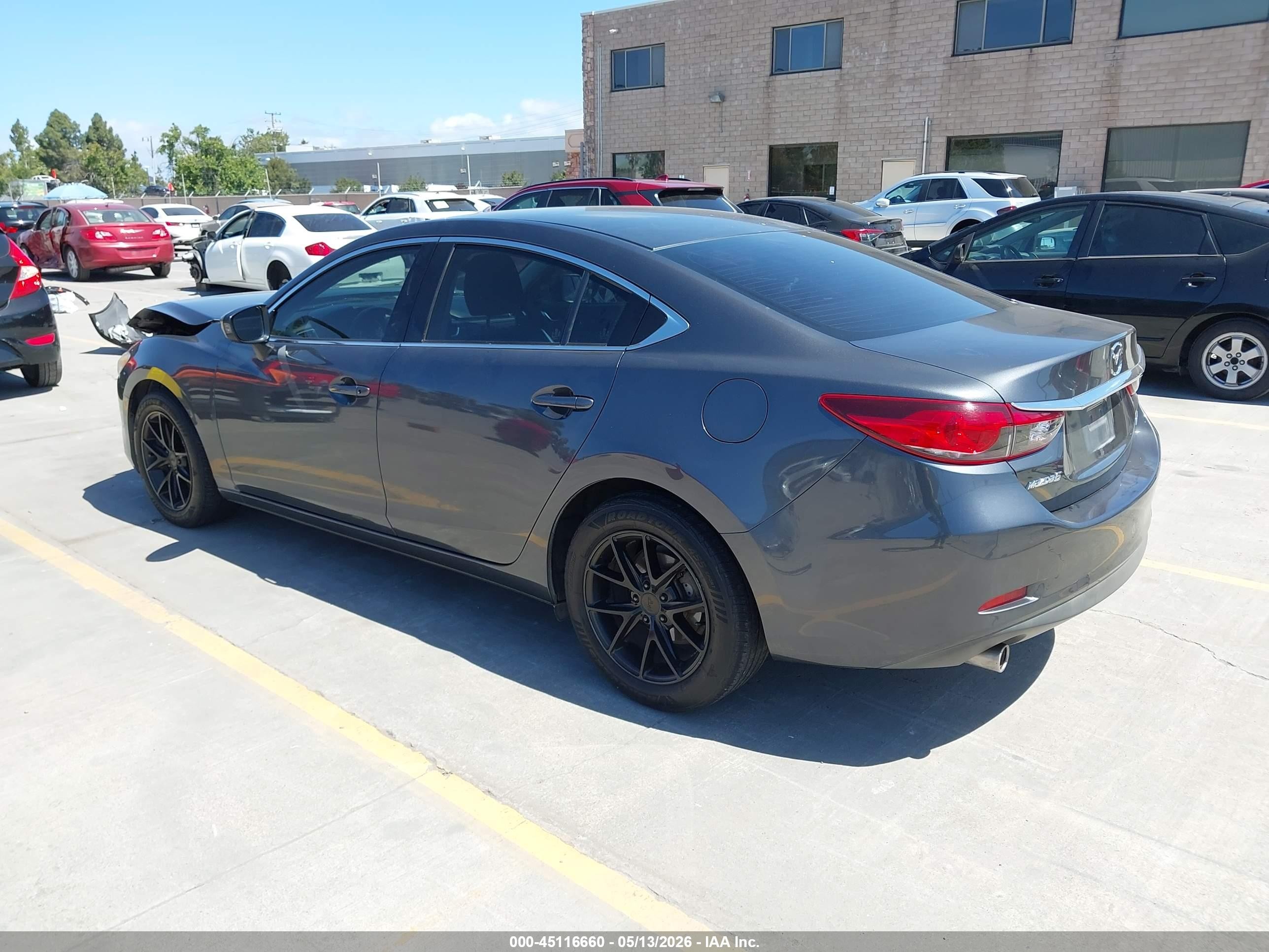 2016 Mazda Mazda6 I Sport Gray vin: JM1GJ1U50G1486577