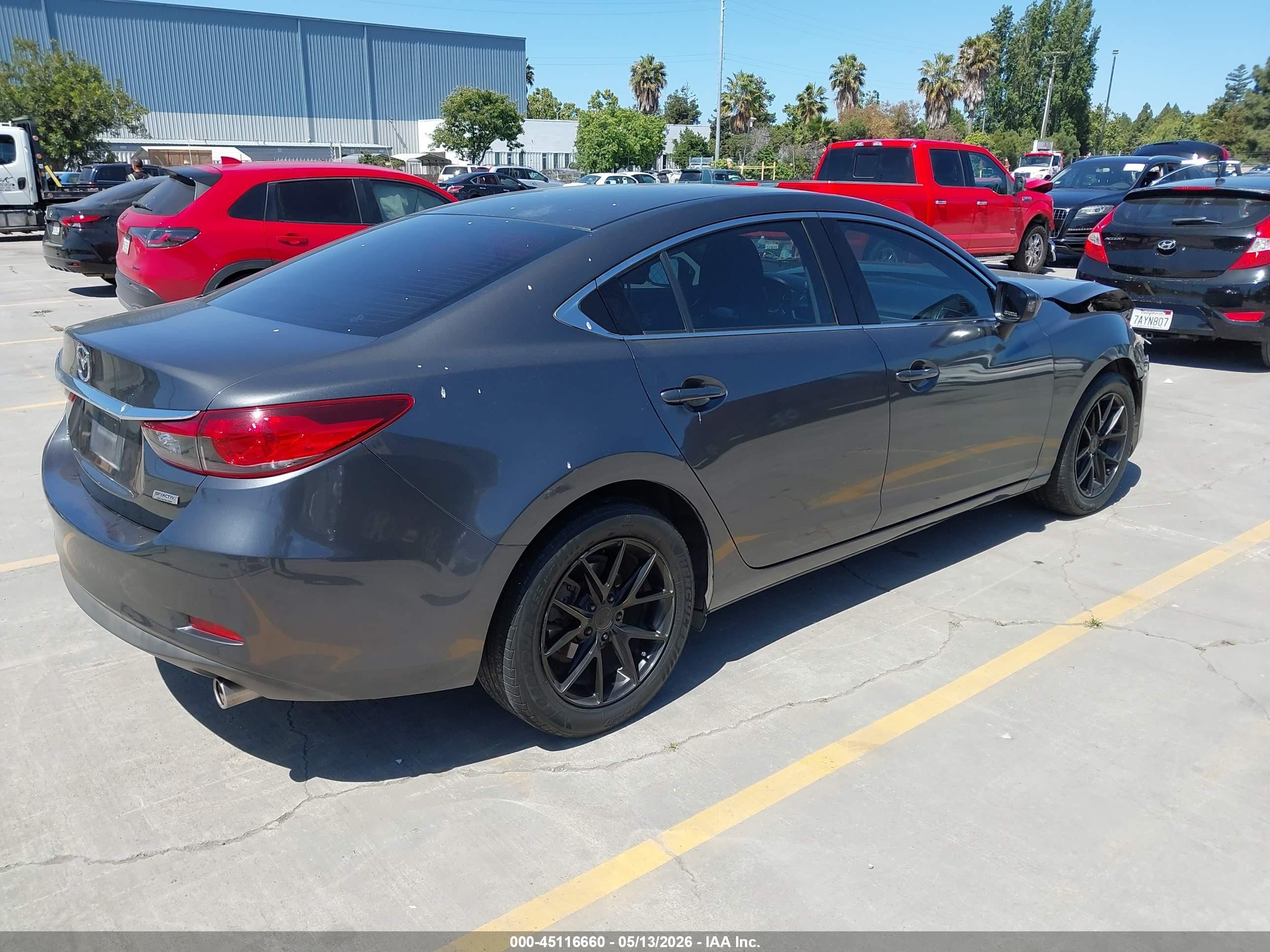 2016 Mazda Mazda6 I Sport Gray vin: JM1GJ1U50G1486577